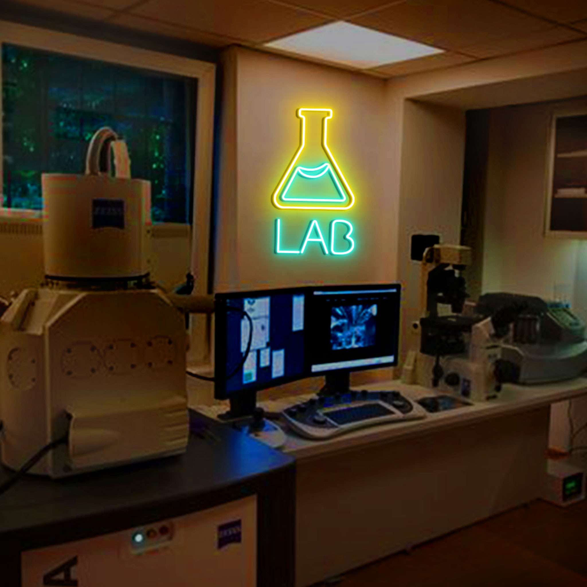 LAB Test Tube Neon Sign