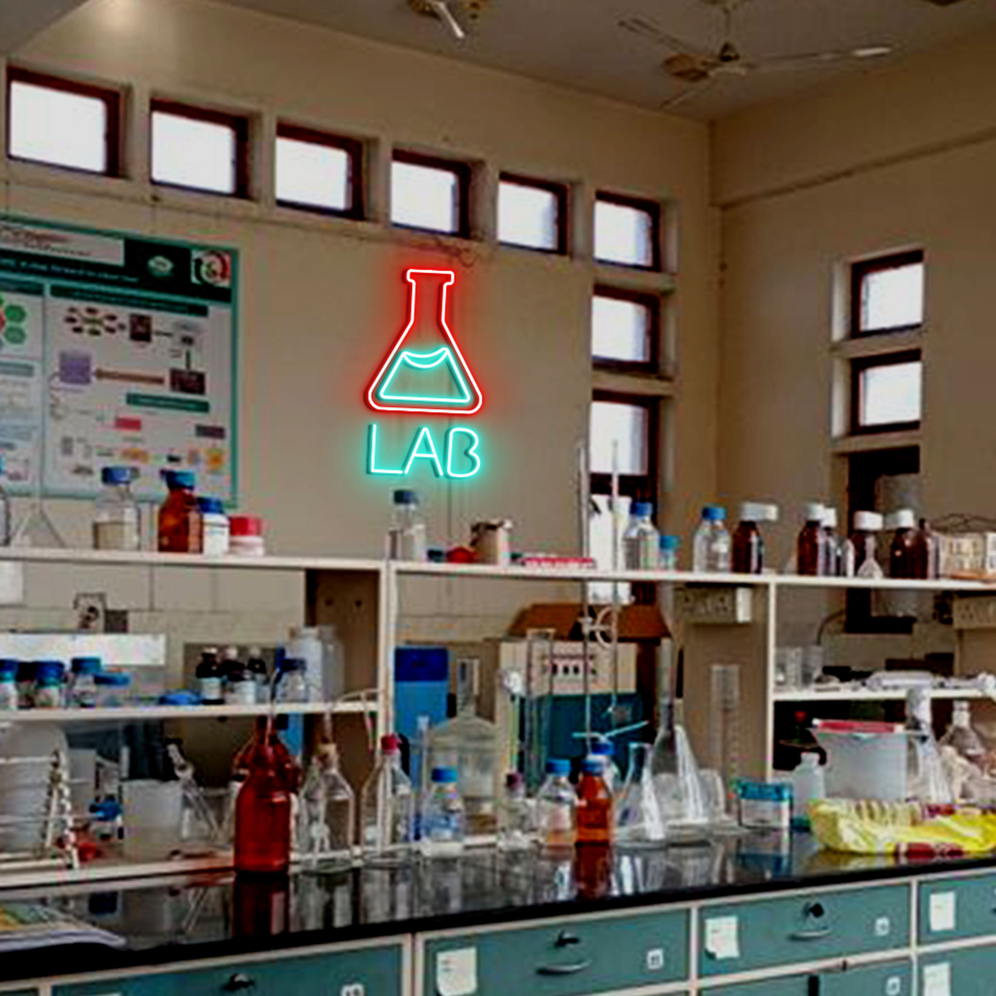 LAB Test Tube Neon Sign