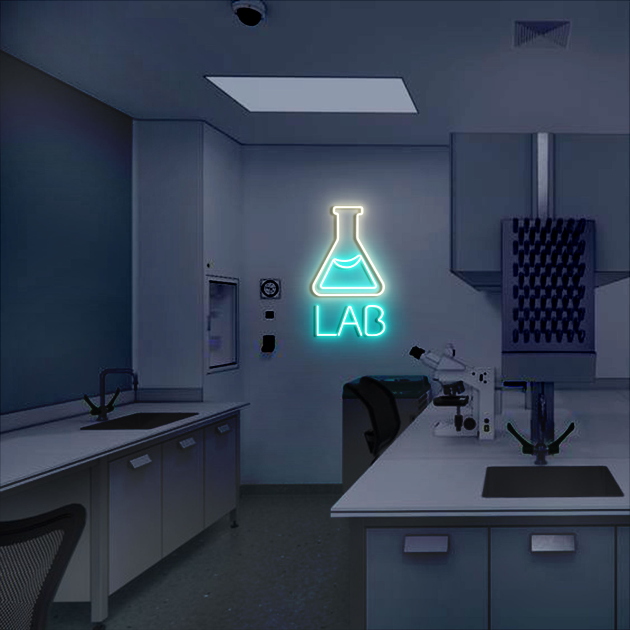 LAB Test Tube Neon Sign
