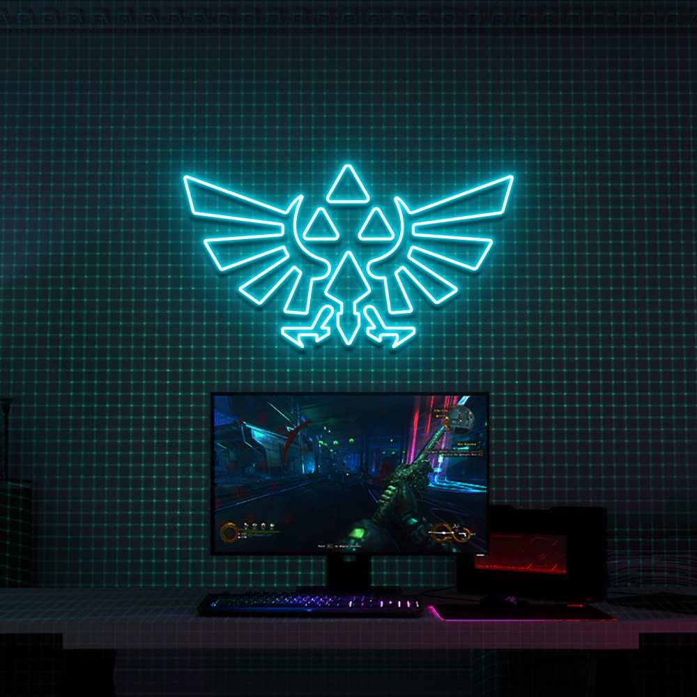Legend of Zelda Triforce Neon Sign