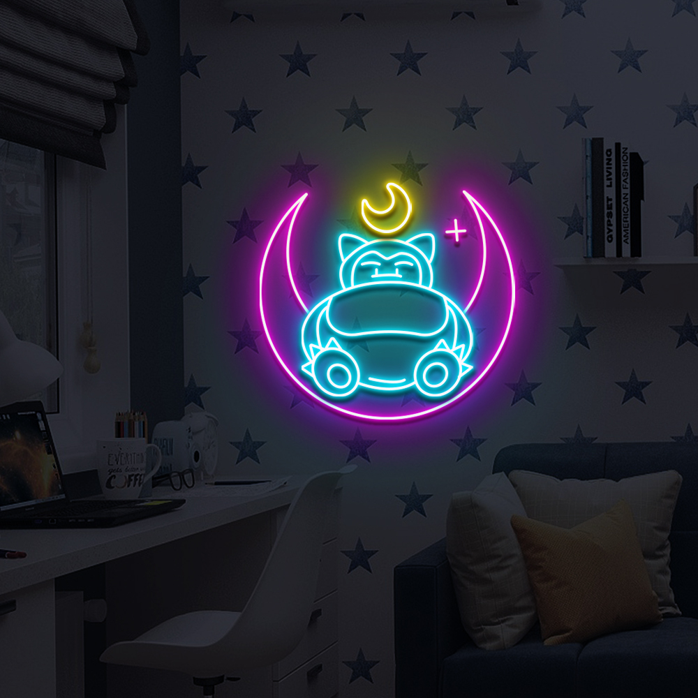 Snorláx Neon Led Sign