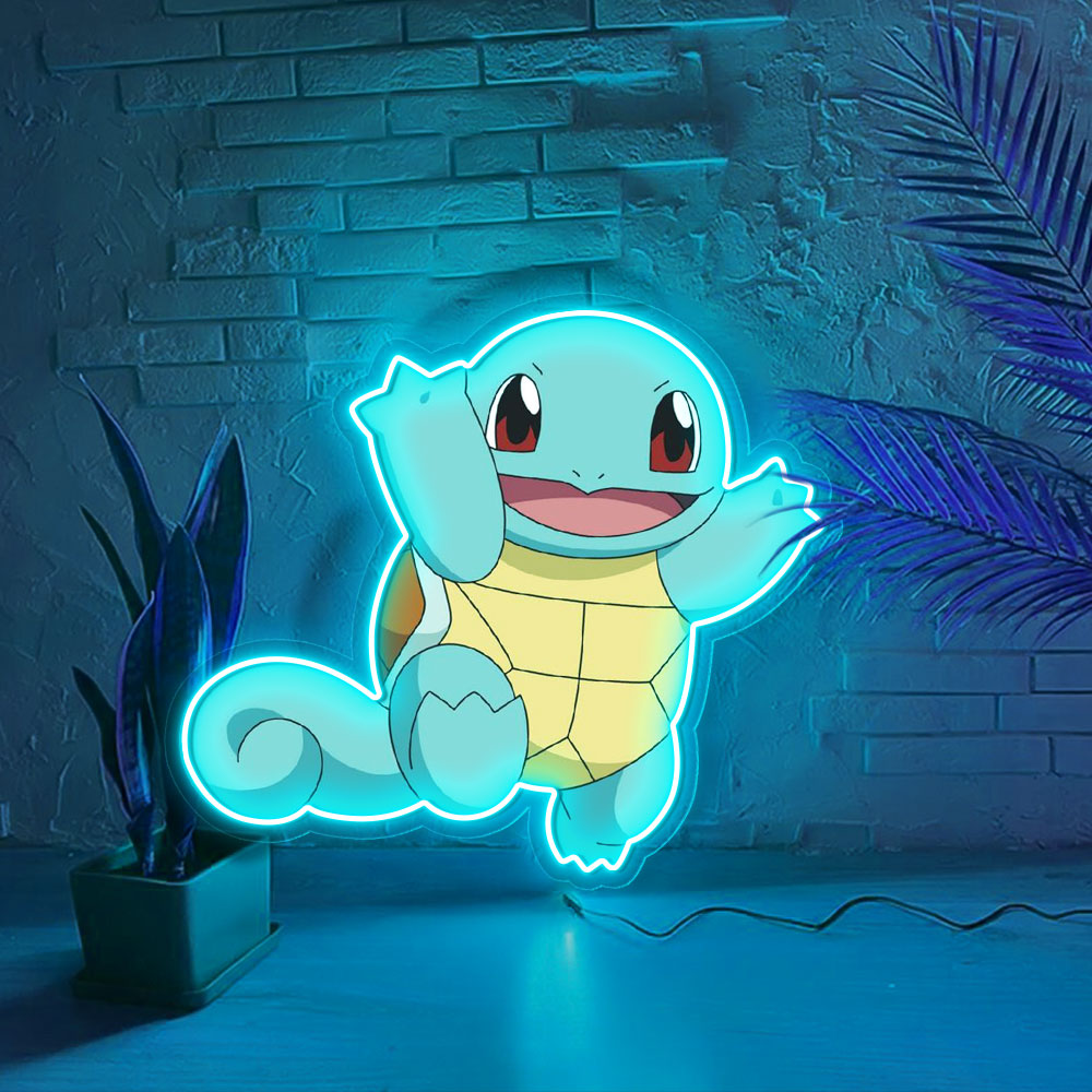 Squirtle UV Sign