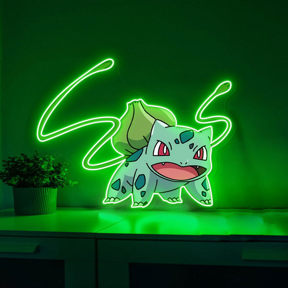 Bulbasaur UV Sign