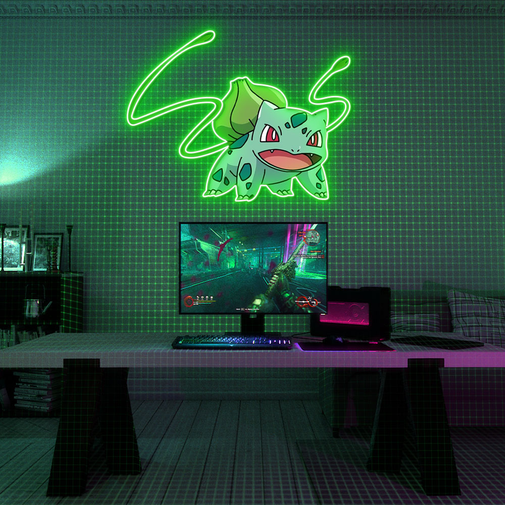 Bulbasaur UV Sign