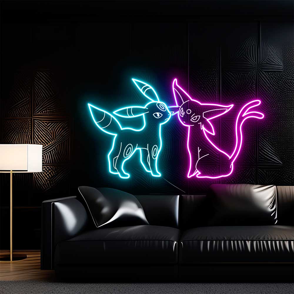 Mew Espeon Laser Sign