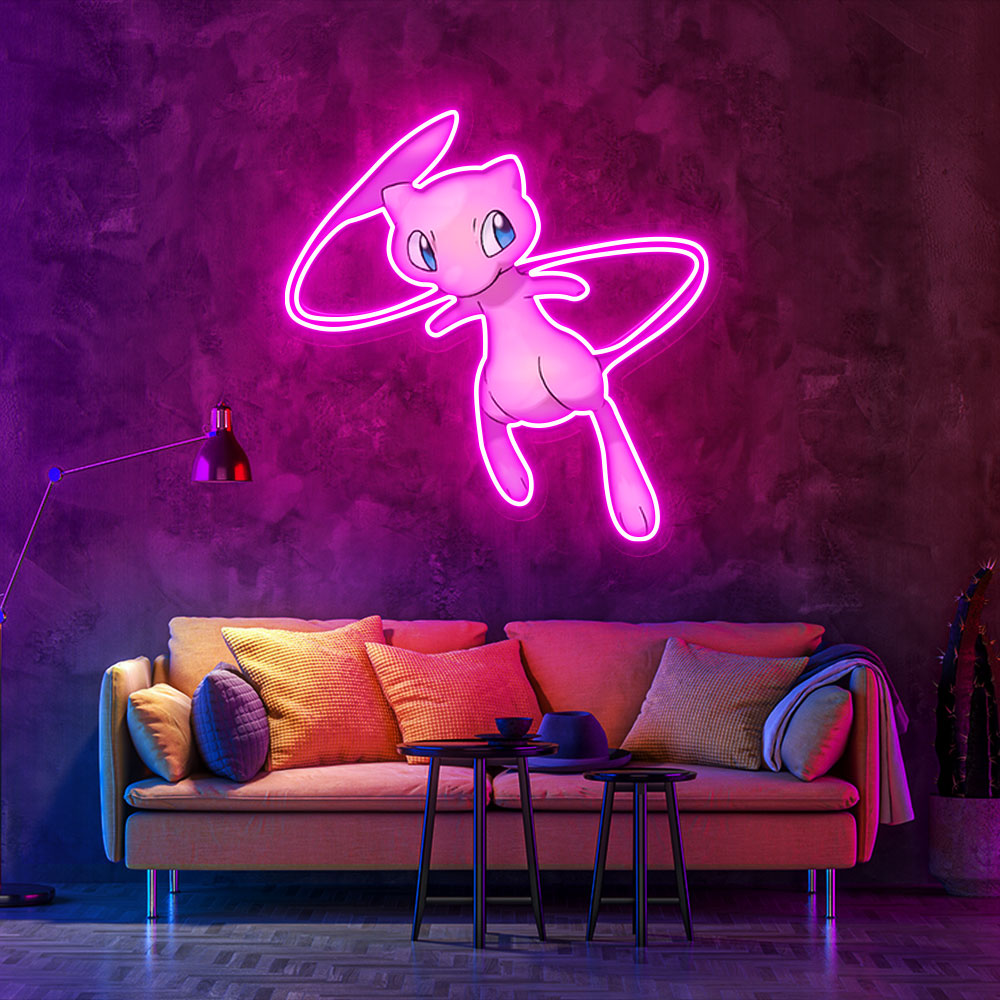Mewtwo UV Sign