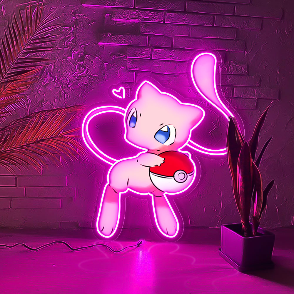 Mewtwo UV Sign
