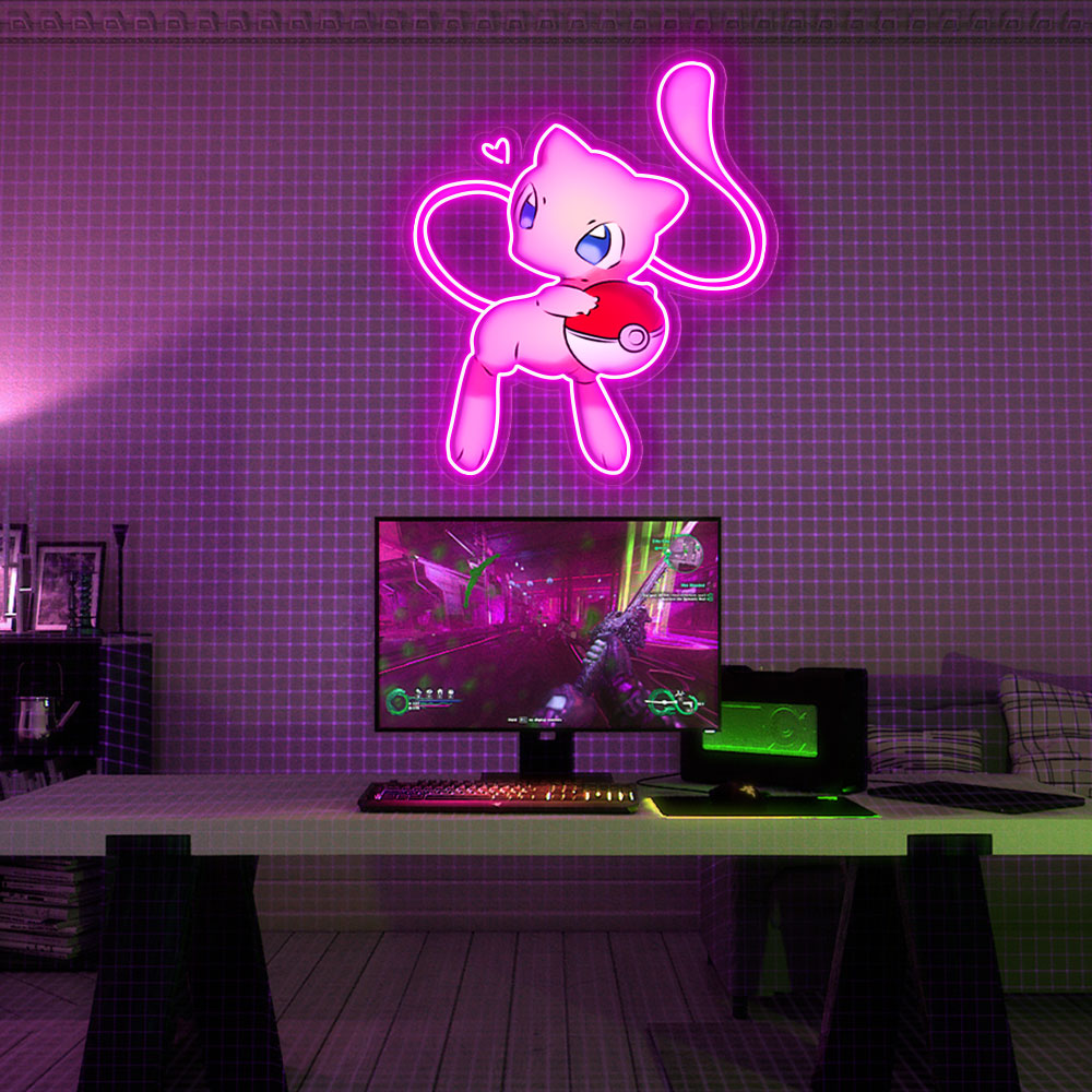 Mewtwo UV Sign