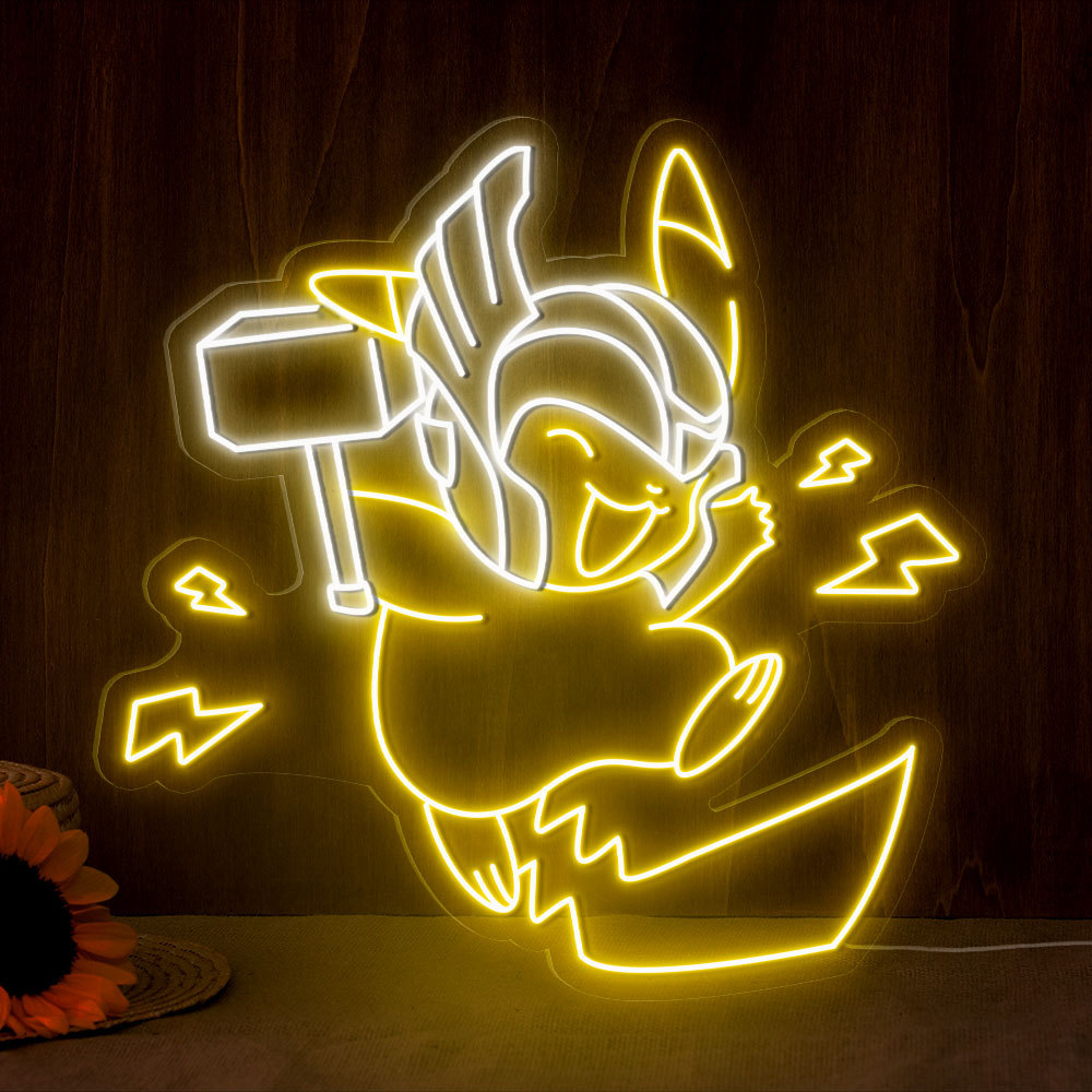 Pikachu Neon Led Sign Kids Room Decor
