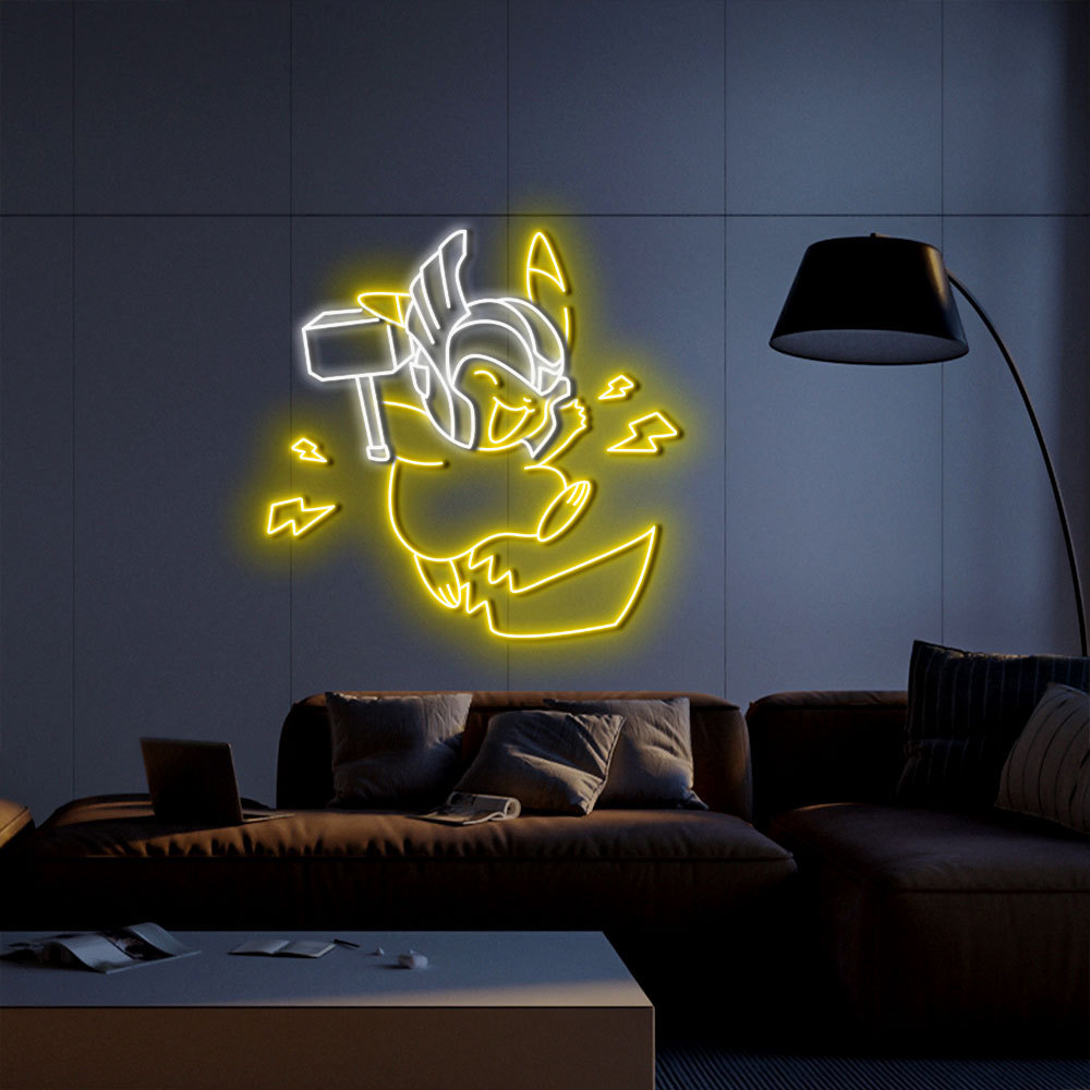 Pikachu Neon Led Sign Kids Room Decor