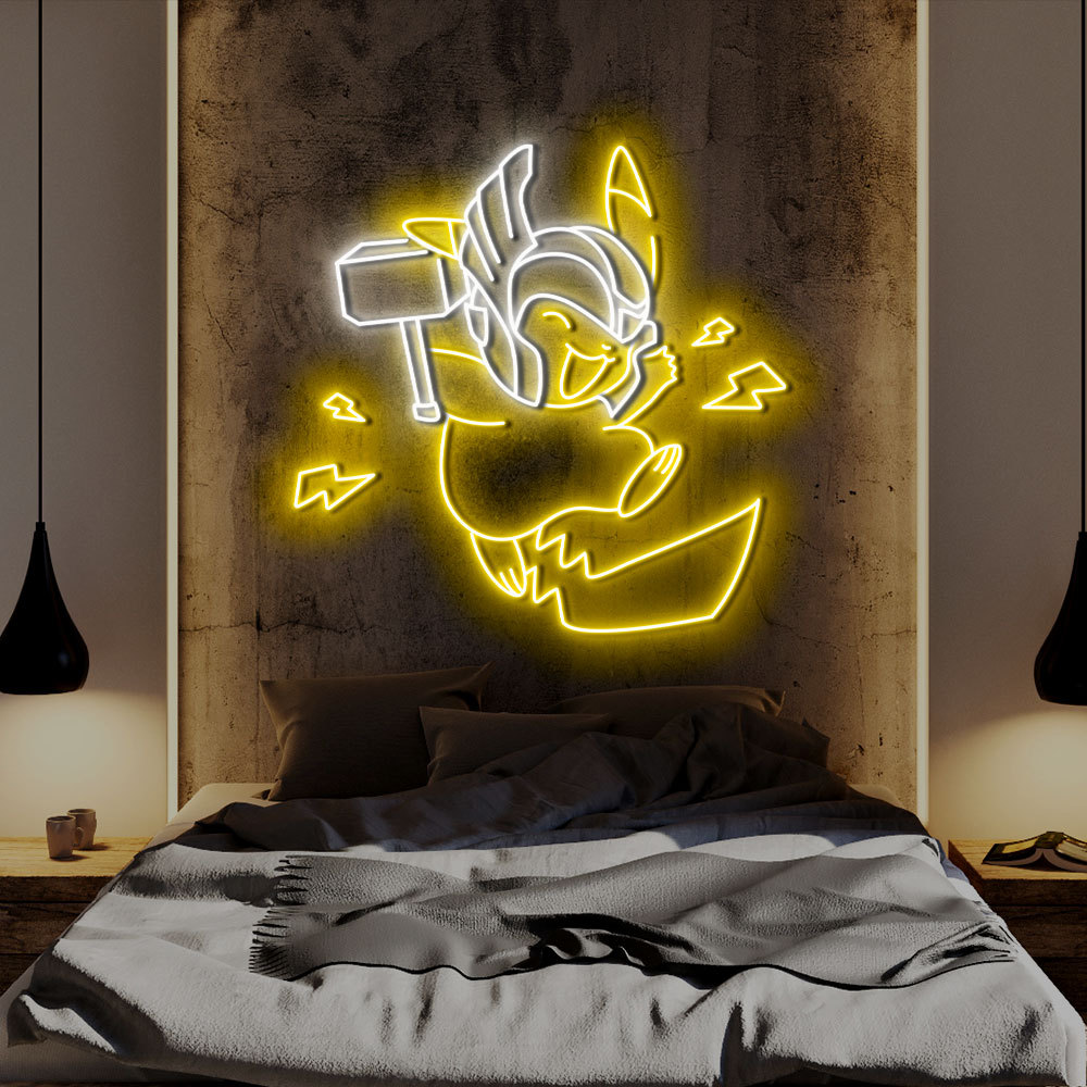 Pikachu Neon Led Sign Kids Room Decor