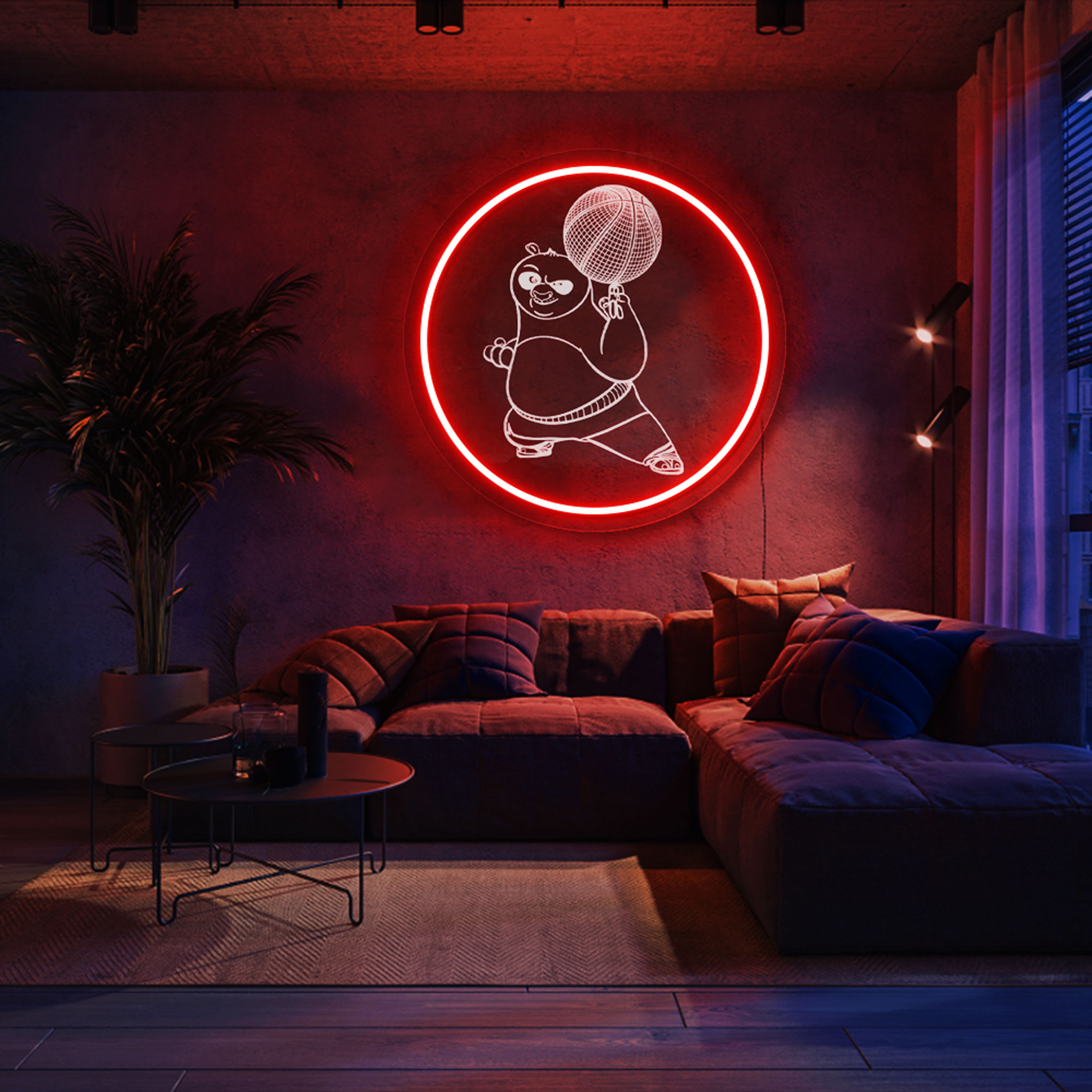 Custom Kungfu Panda Laser Sign