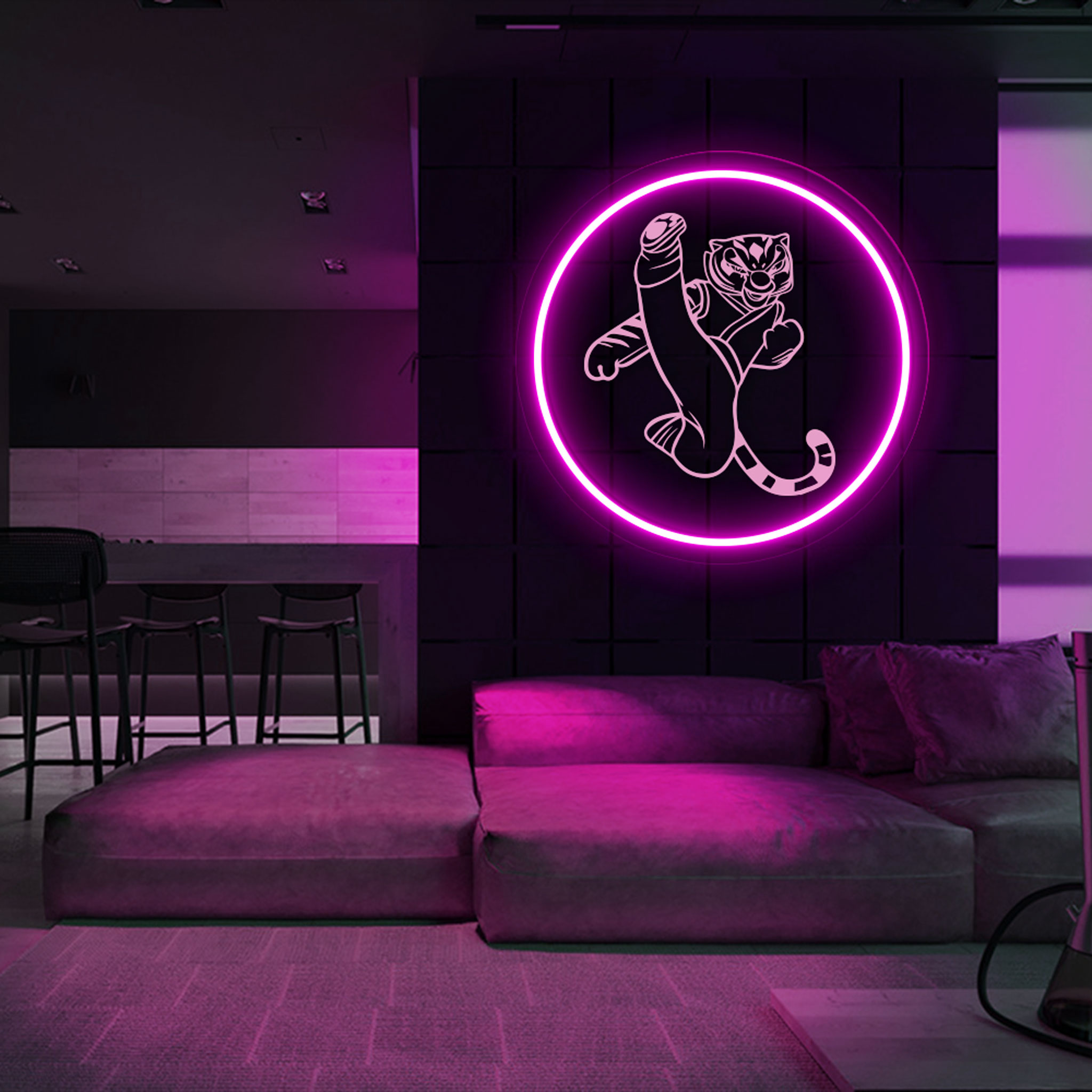 Custom Tigress Laser Sign