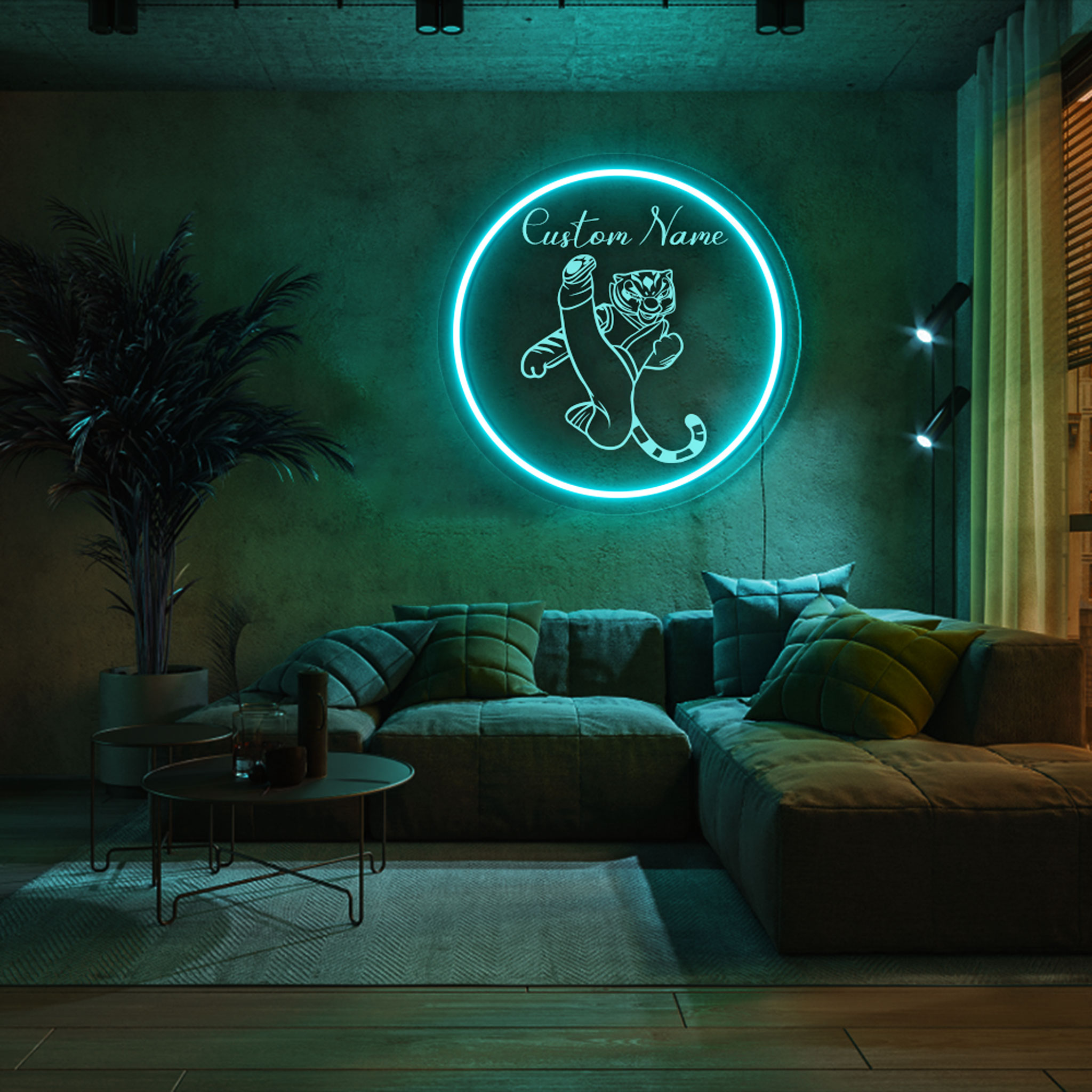 Custom Tigress Laser Sign