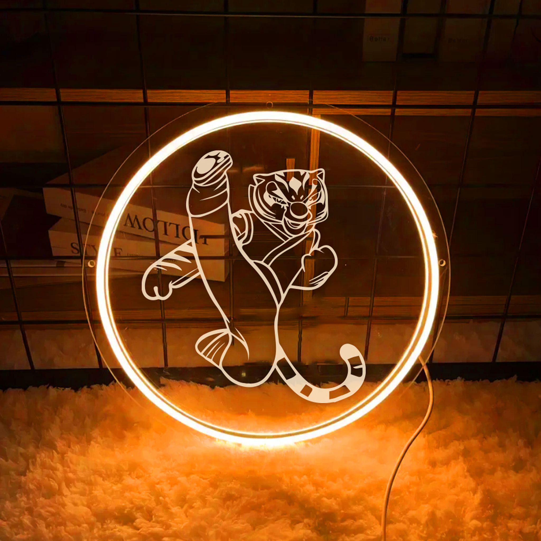 Custom Tigress Laser Sign