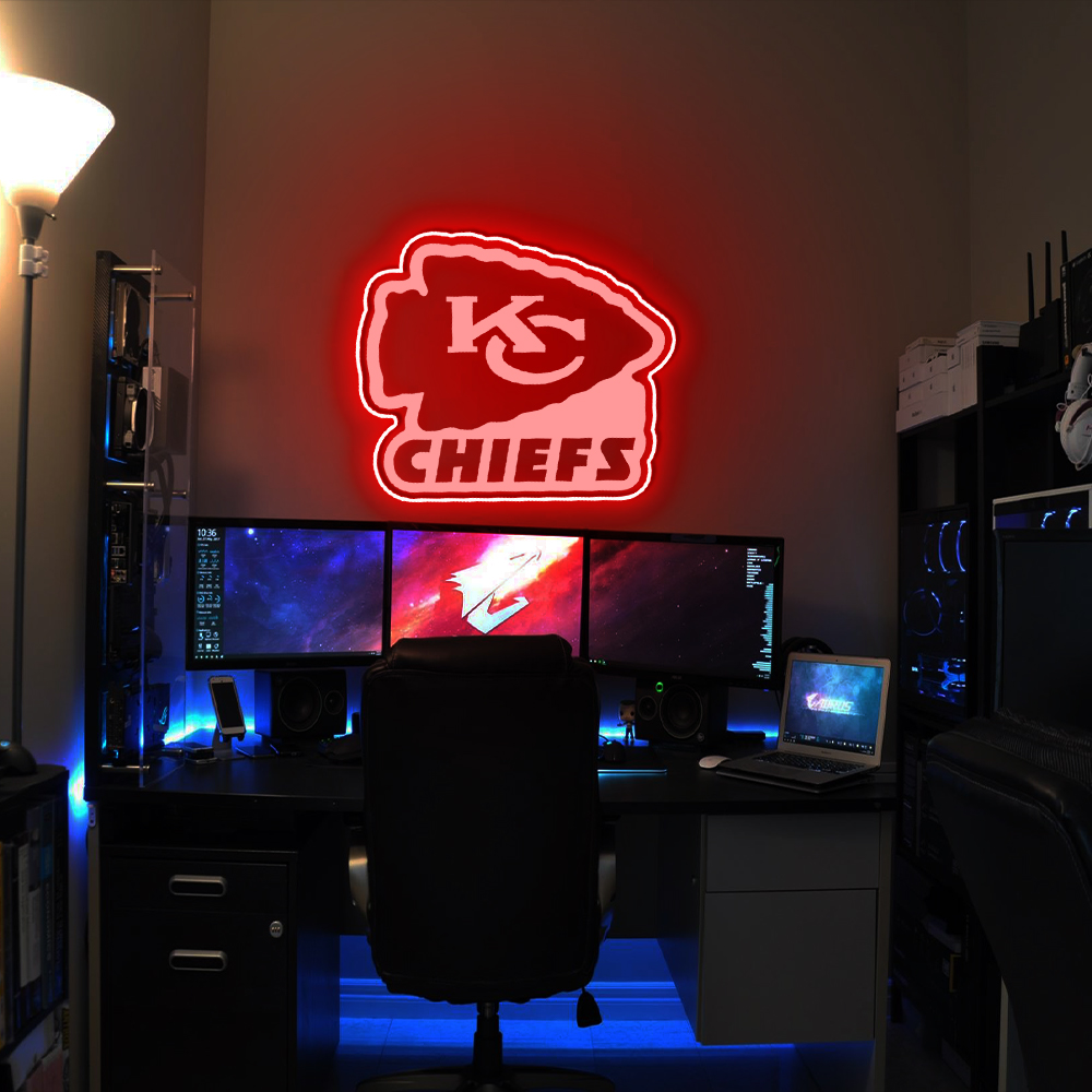 Kansas City Chiefs Laser Sign