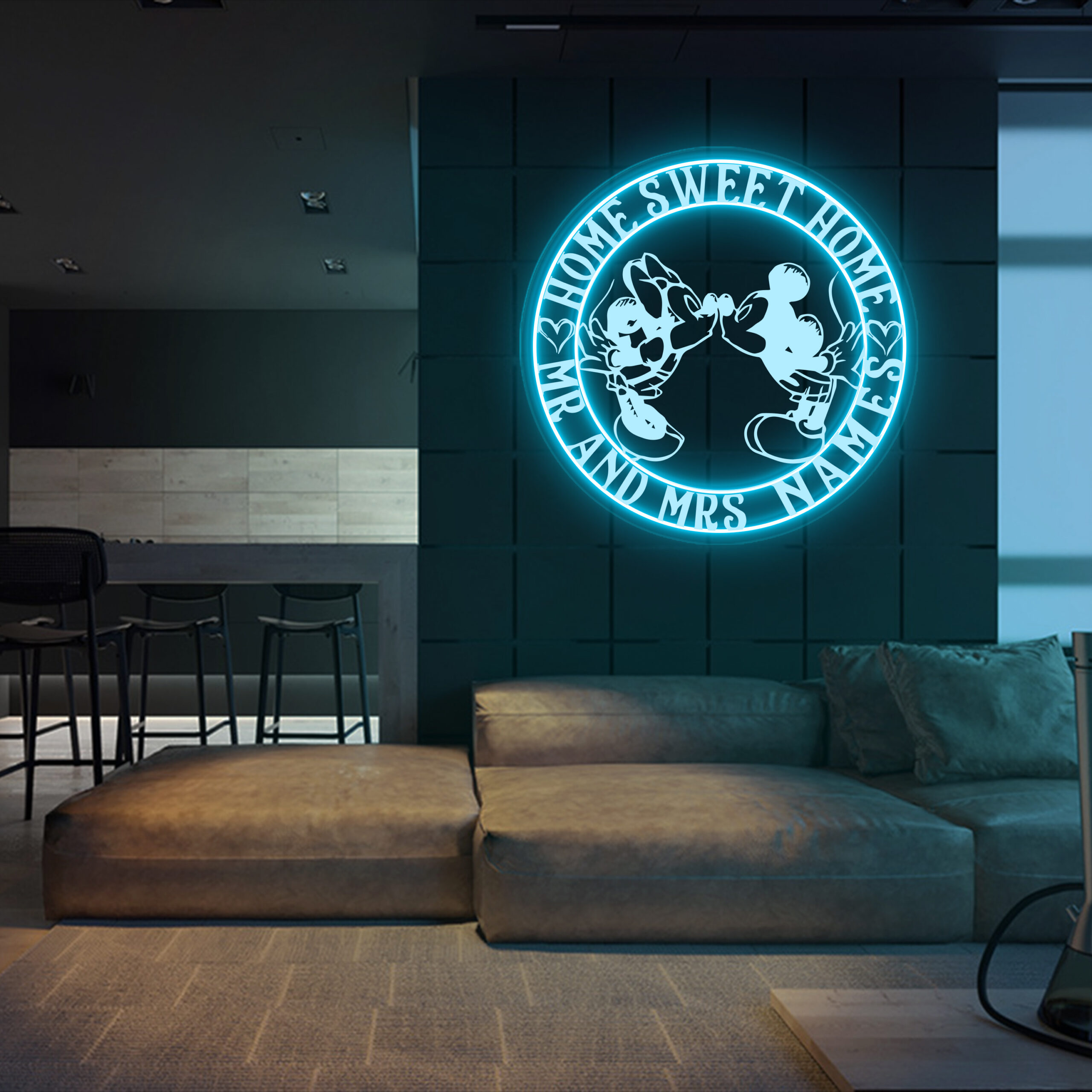 Mickey Lover Laser Sign