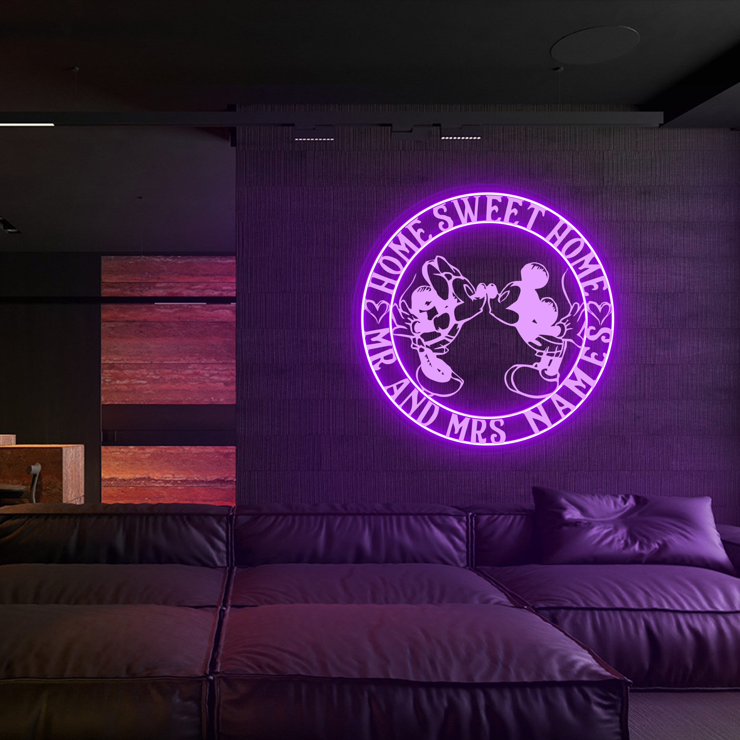 Mickey Lover Laser Sign