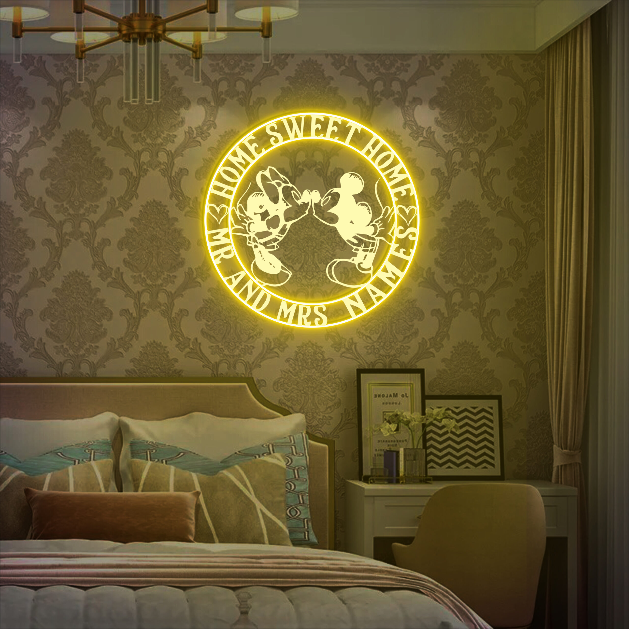 Mickey Lover Laser Sign