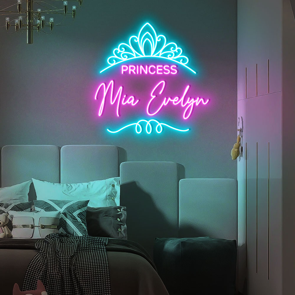 Princess Name Plaque Neon Led Sign