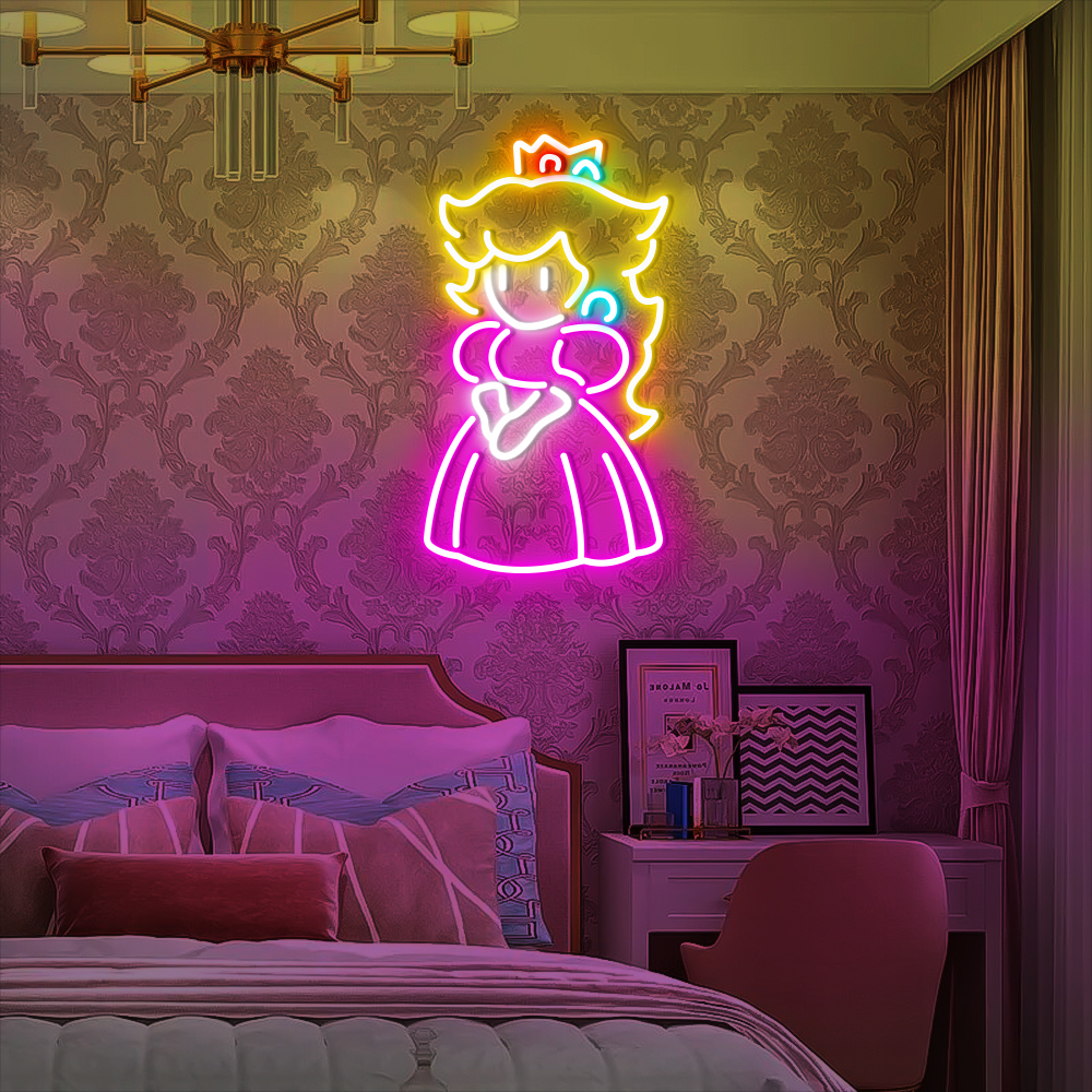 Princess Mario Neon Led Sign