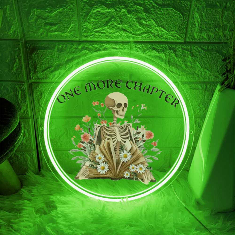 One More Chapter Book Gift UV Sign