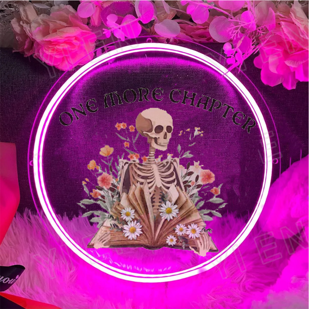 One More Chapter Book Gift UV Sign