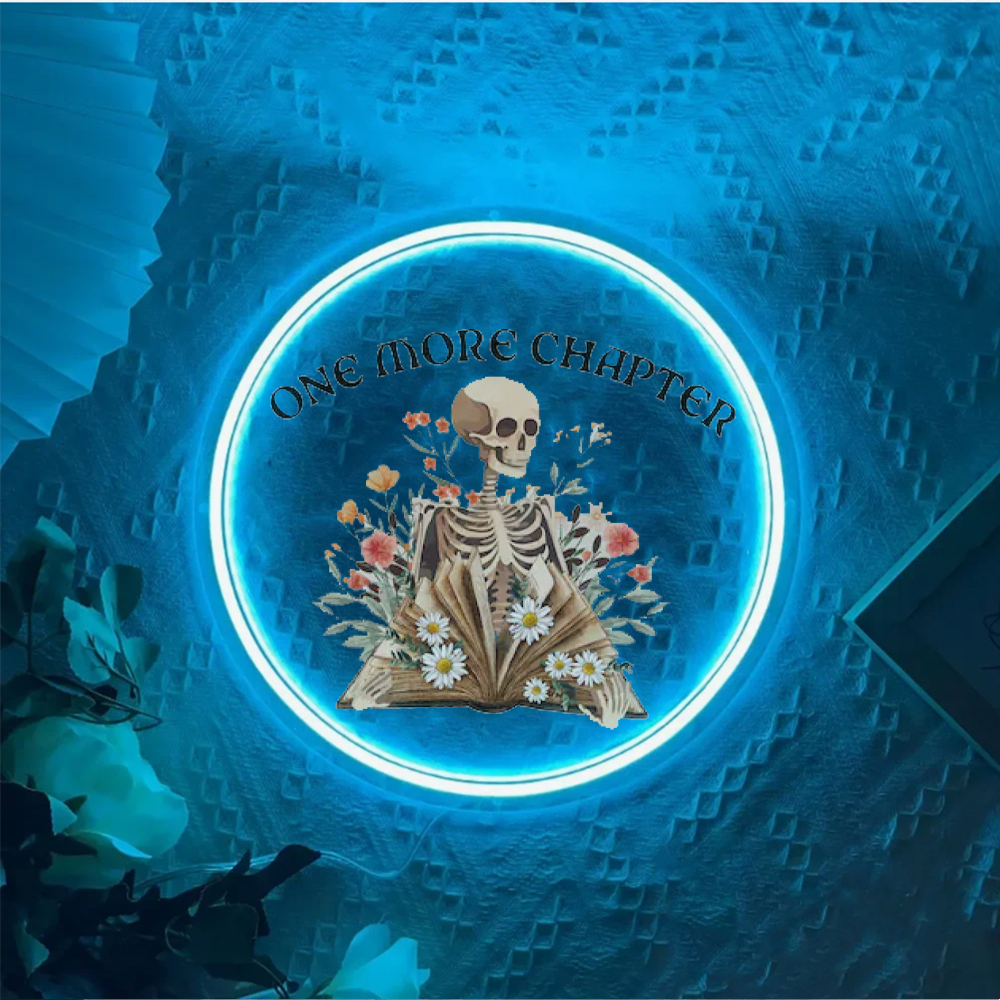One More Chapter Book Gift UV Sign
