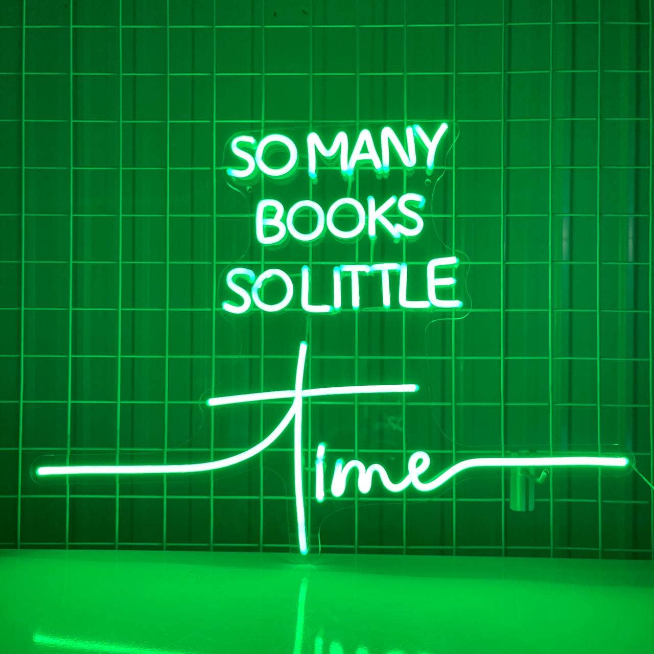 Book Quote Neon Sign Lights Decor for Book Lover