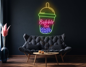 Bubble Tea Neon Sign Wall Art Signage