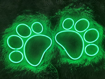 Dog Paw Neon Sign Decoration Gift Wall Hanging Gift