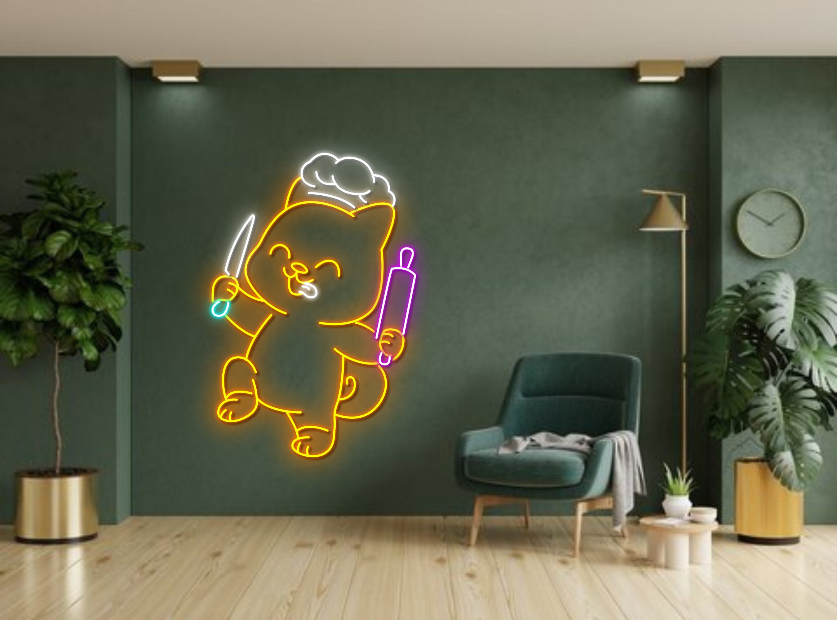 Dog Master Chef Neon Sign