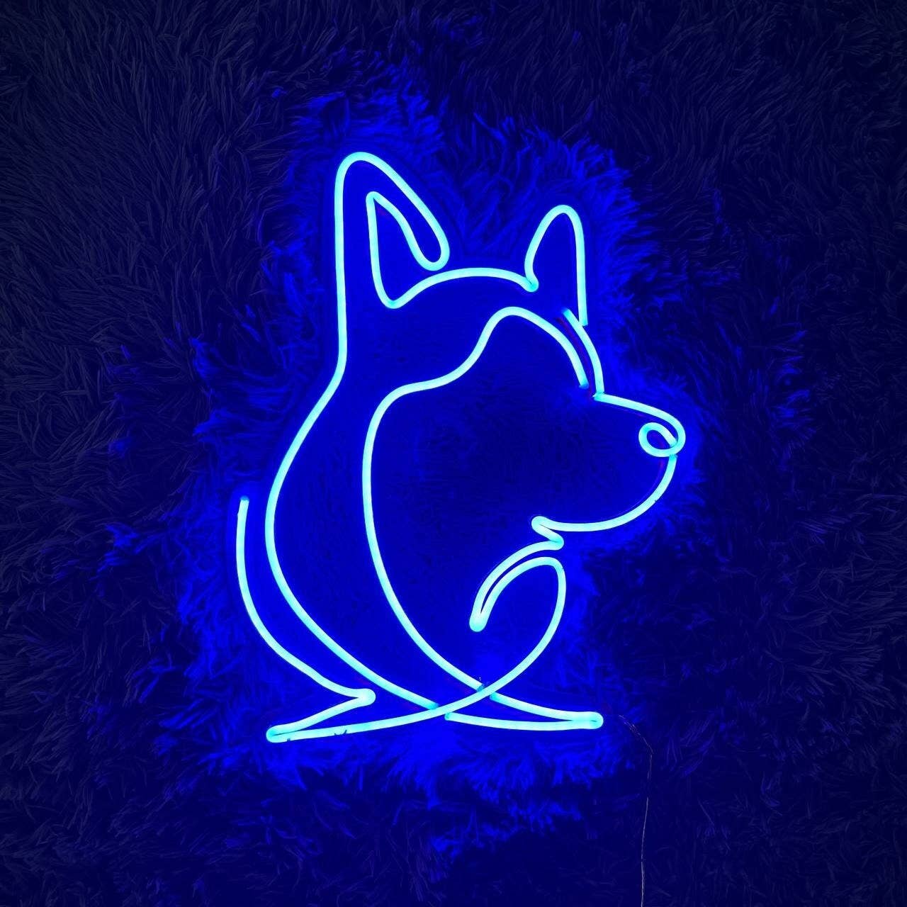 Dog Lying Side Neon Sign Animal Pet Wall Art Lights Decor