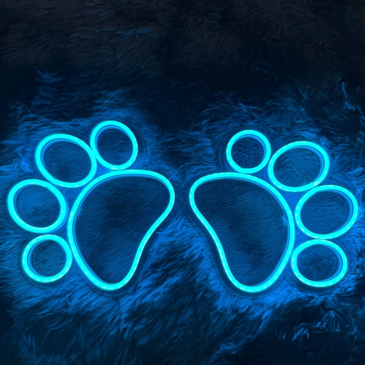 Dog Paw Neon Sign Decoration Gift Wall Hanging Gift