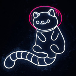 Cute Cat Astronaut Neon Sign Wall Art Decor