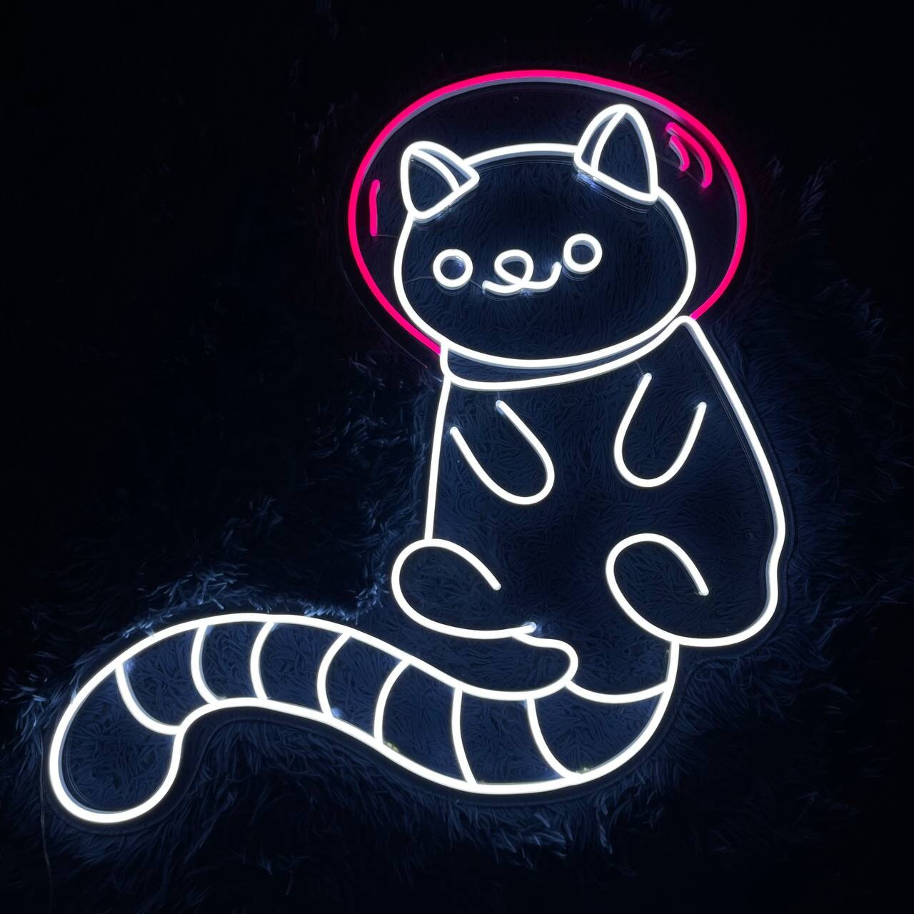 Cute Cat Astronaut Neon Sign Wall Art Decor
