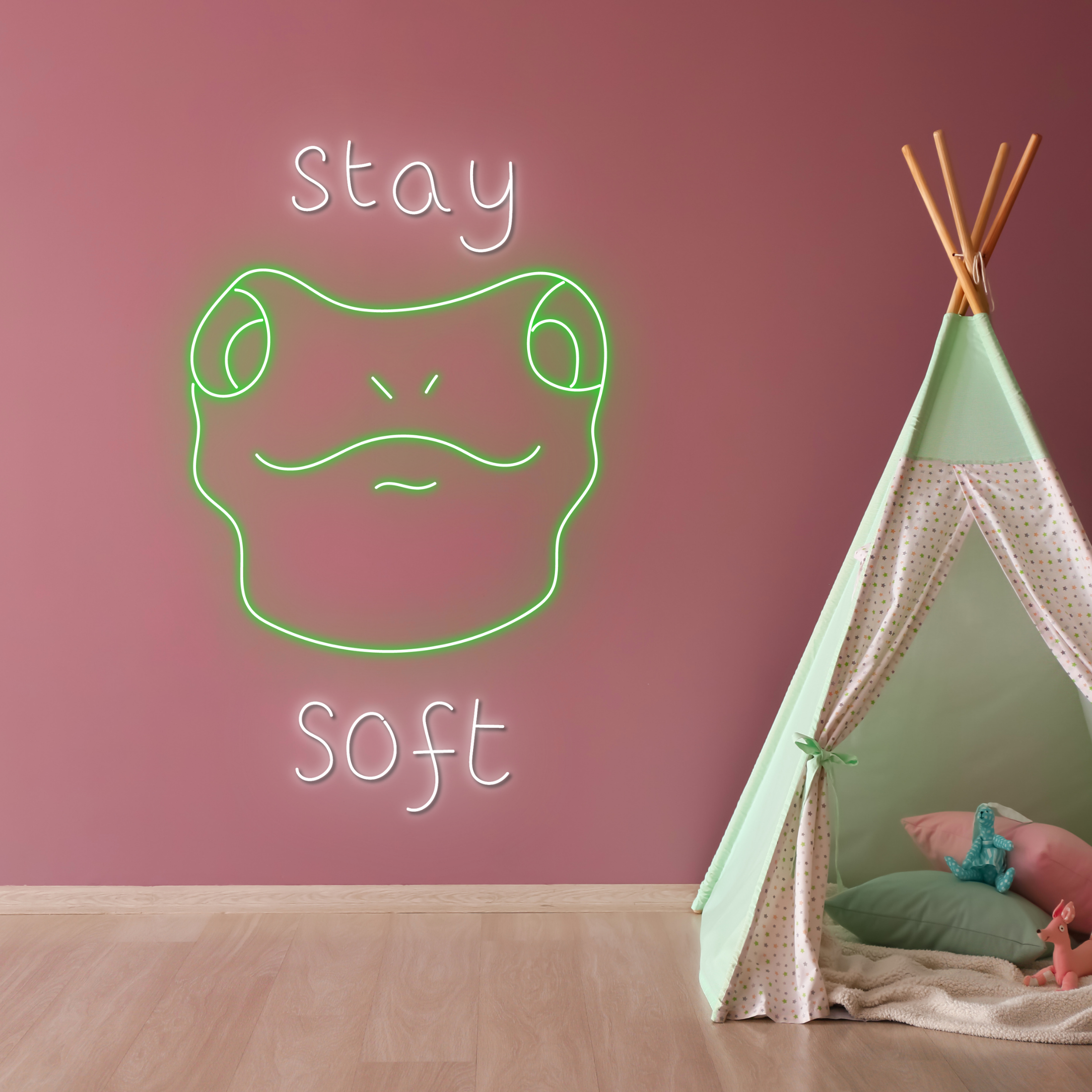 Frog Stay Soft Neon Sign Animal Long-lasting Lights Decor