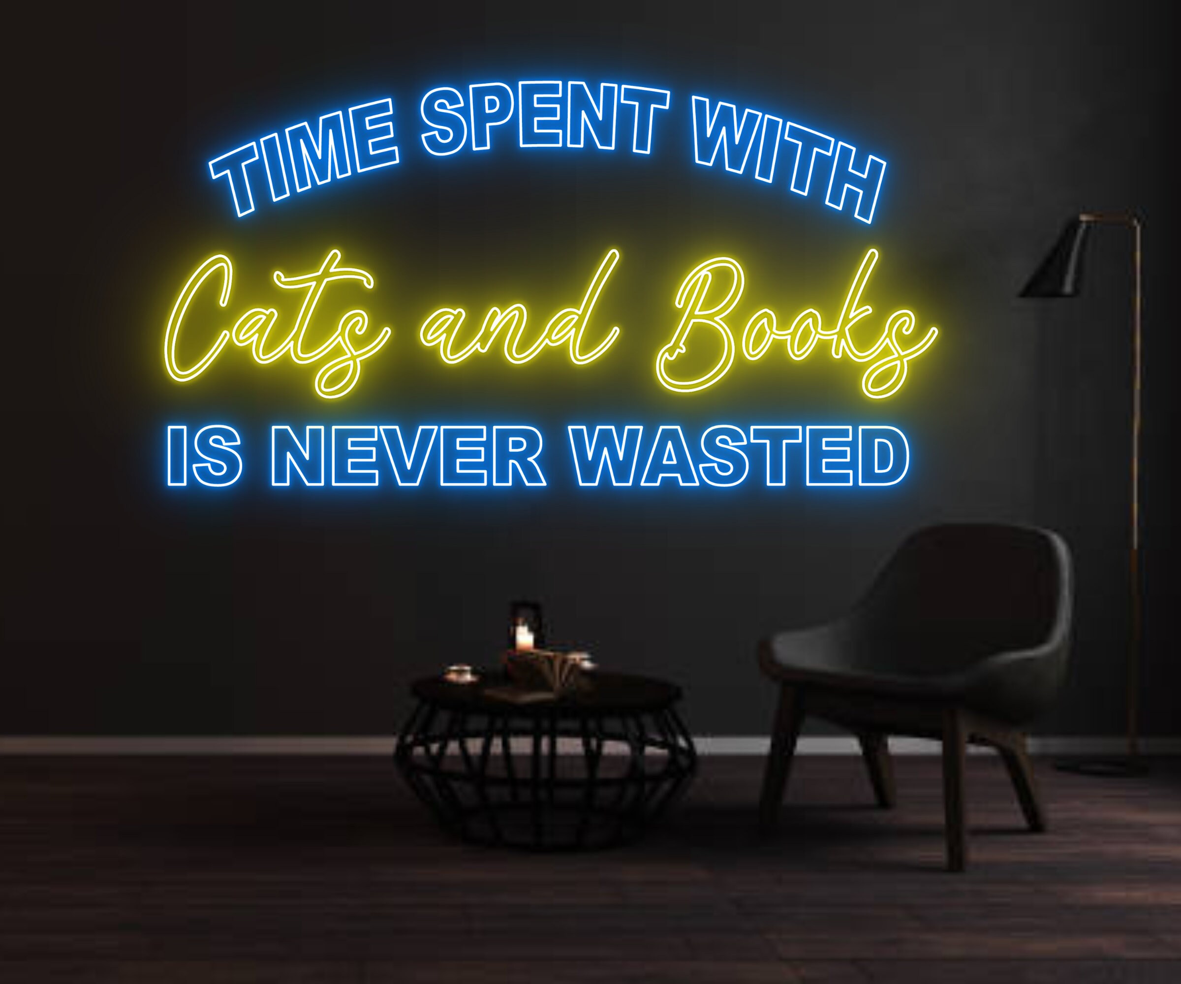 Time Spent With Cat Neon Signs