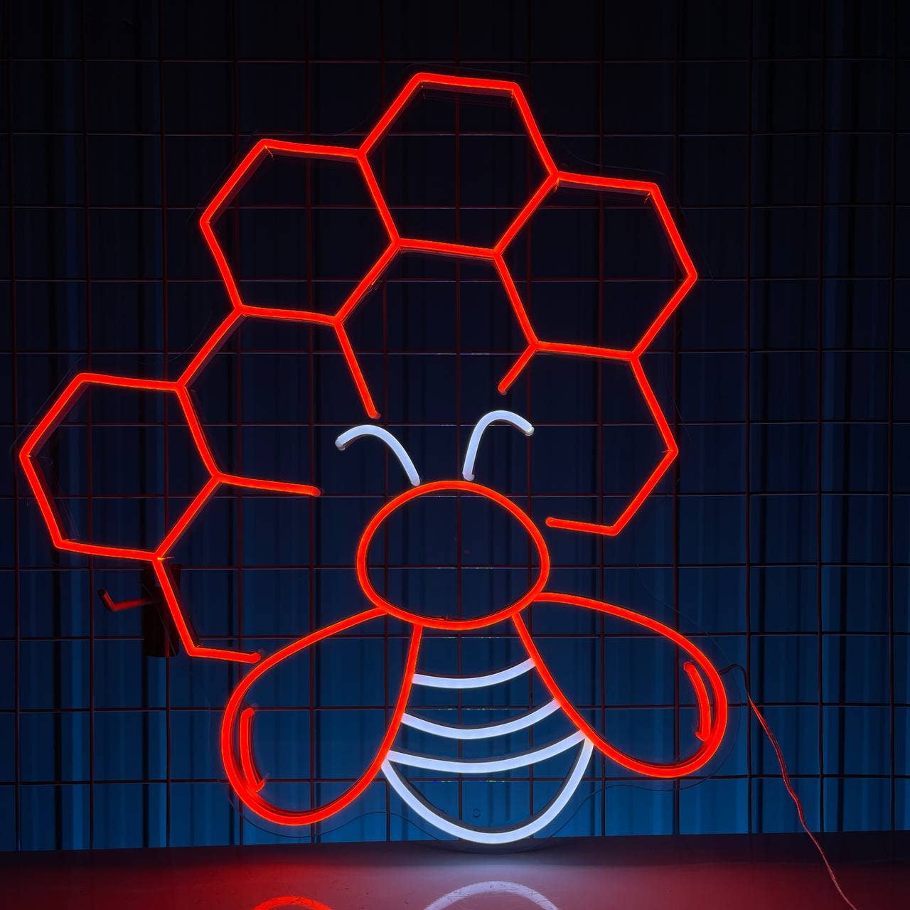 Hive Bee Neon Sign Wall Light Art Decor Long-lasting