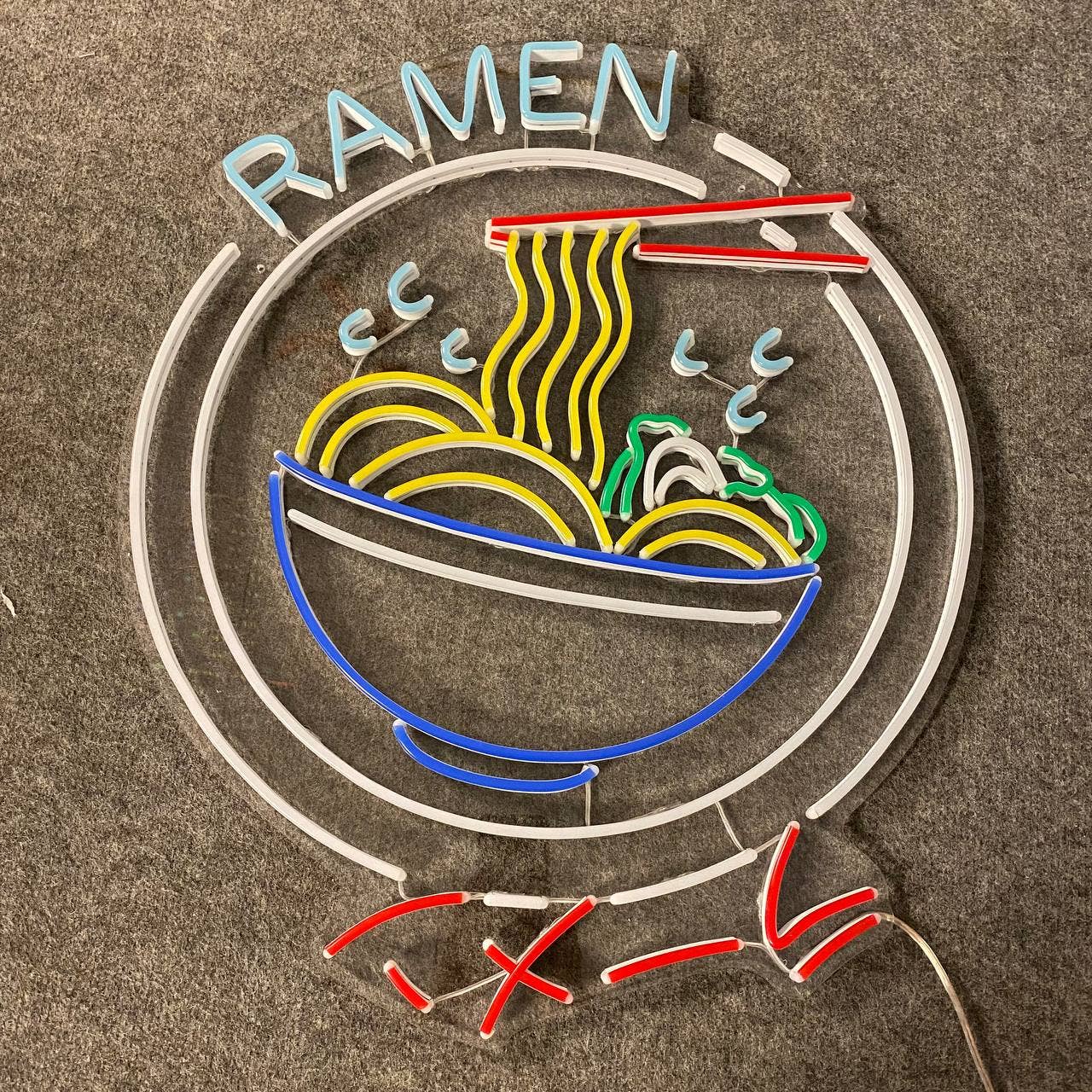 Ramen Bowl Neon Sign Ramen Restaurant Signboard Decor
