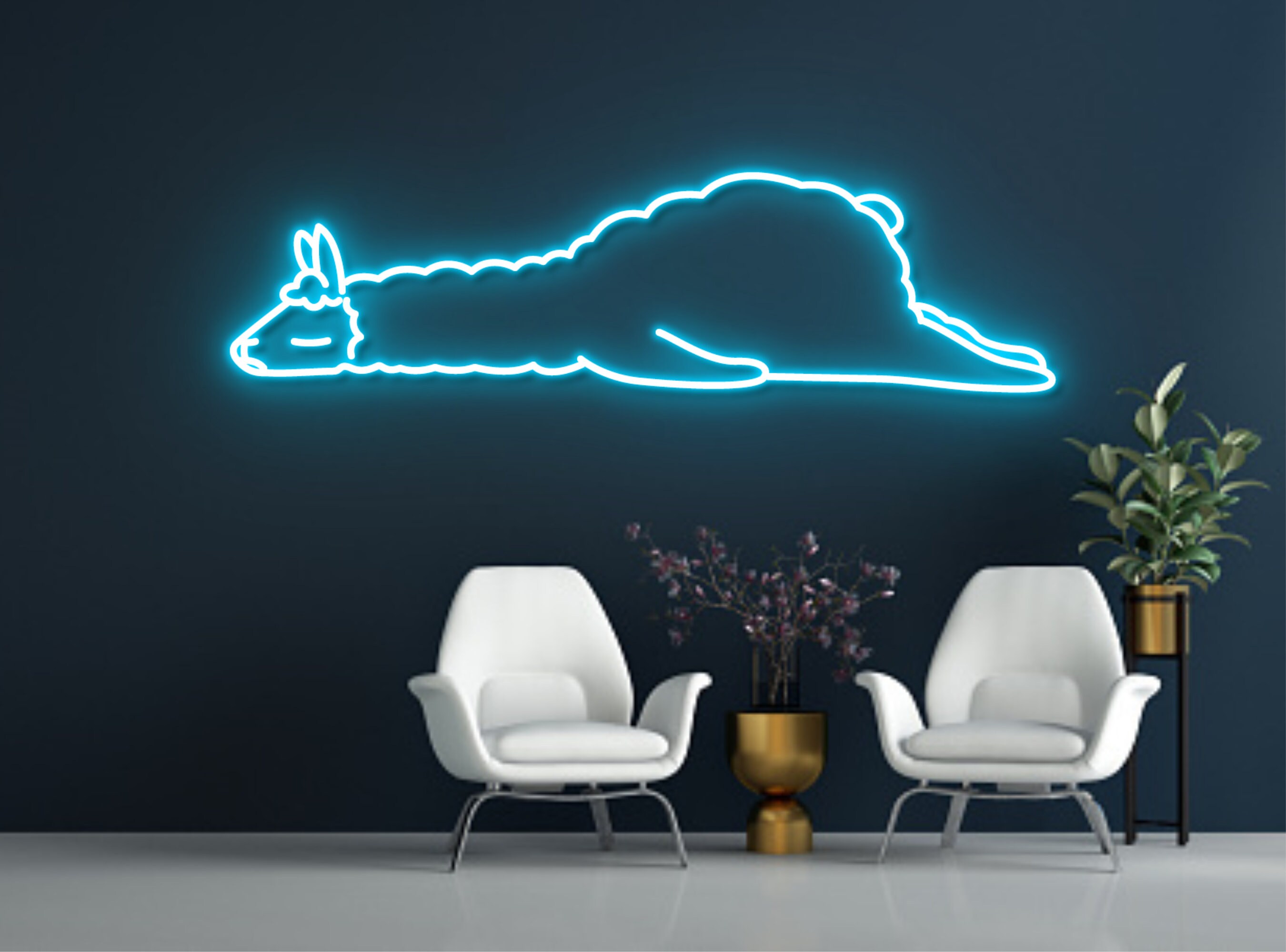 Alpaca Animal Neon Signs Decor Sign