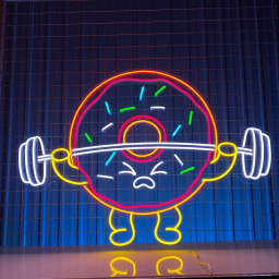 Donut Lift The Weight Neon Sign Bakery Shop Wall Art Decor