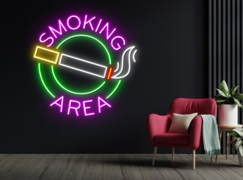 Smoking Area Neon Signs