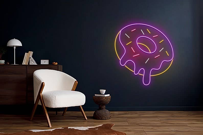 Donut Neon Sign Bakery Shop Decor