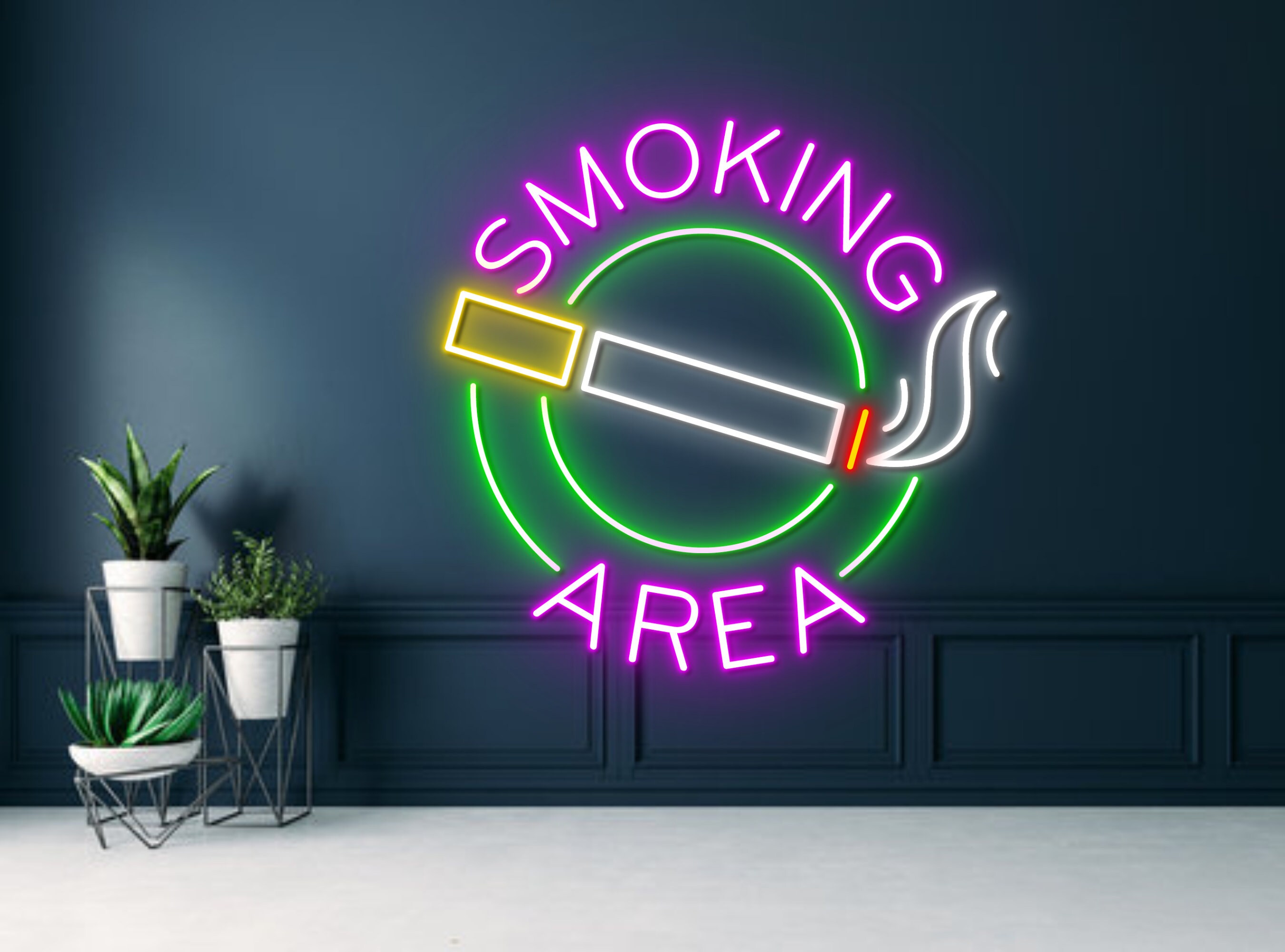 Smoking Area Neon Signs
