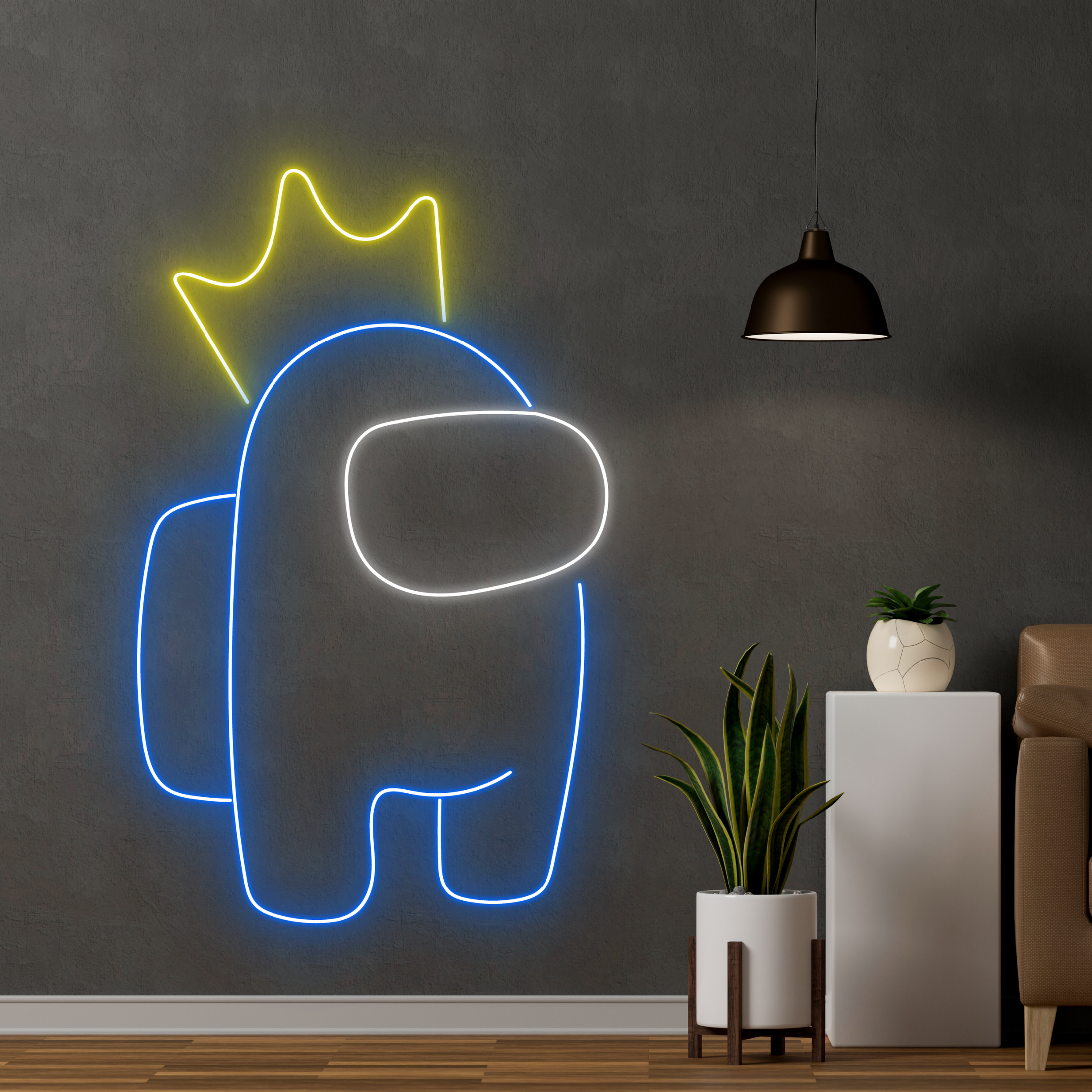 Queen Among Us Neon Sign Cartoon Game Arcade Wall Decor