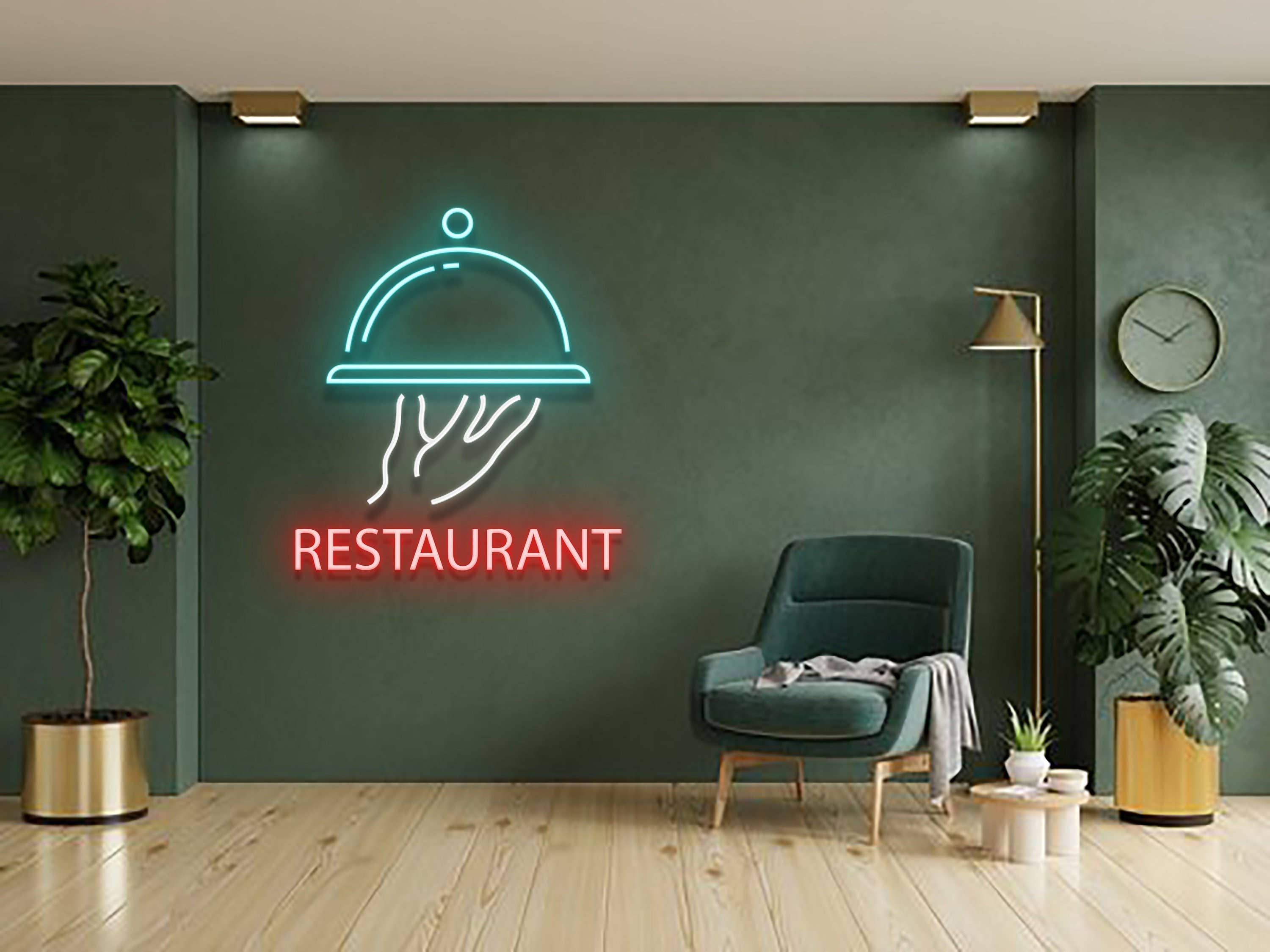 Custome Name Restaurant Neon Signboard Lights Wall Decor