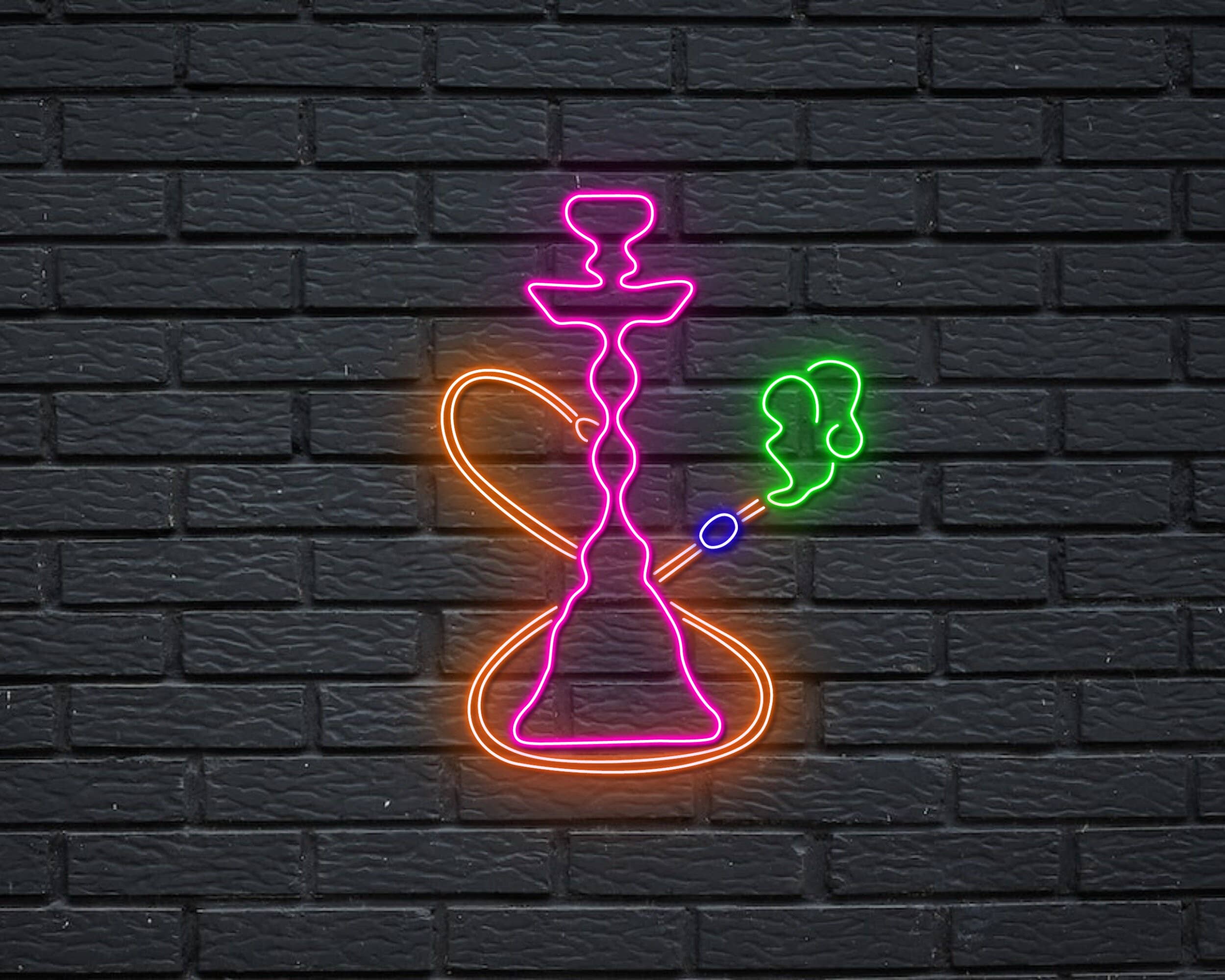 Smoking Neon Sign Smoking Lounges Decor
