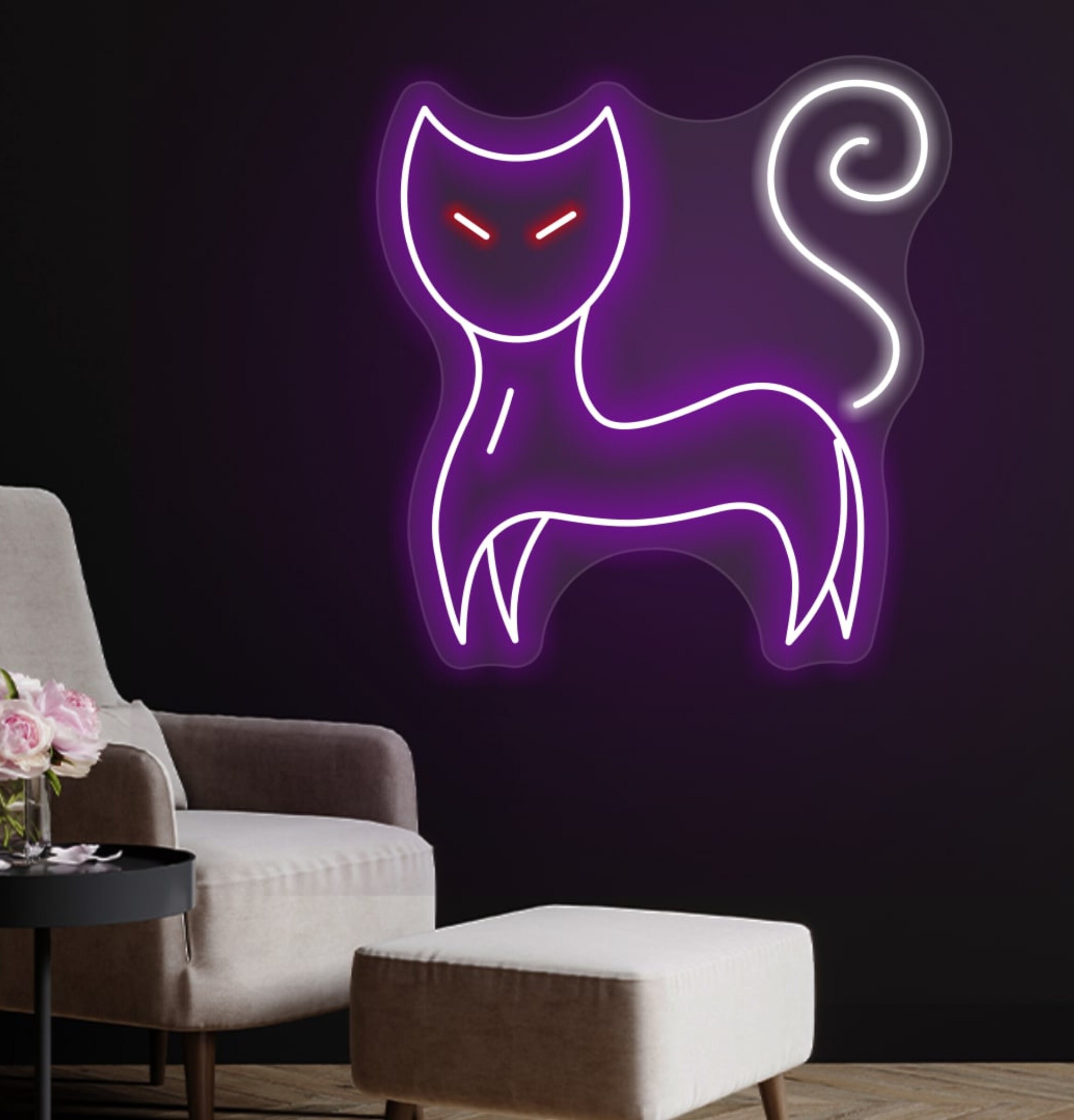 Cat Neon Signs Birthday Gifts