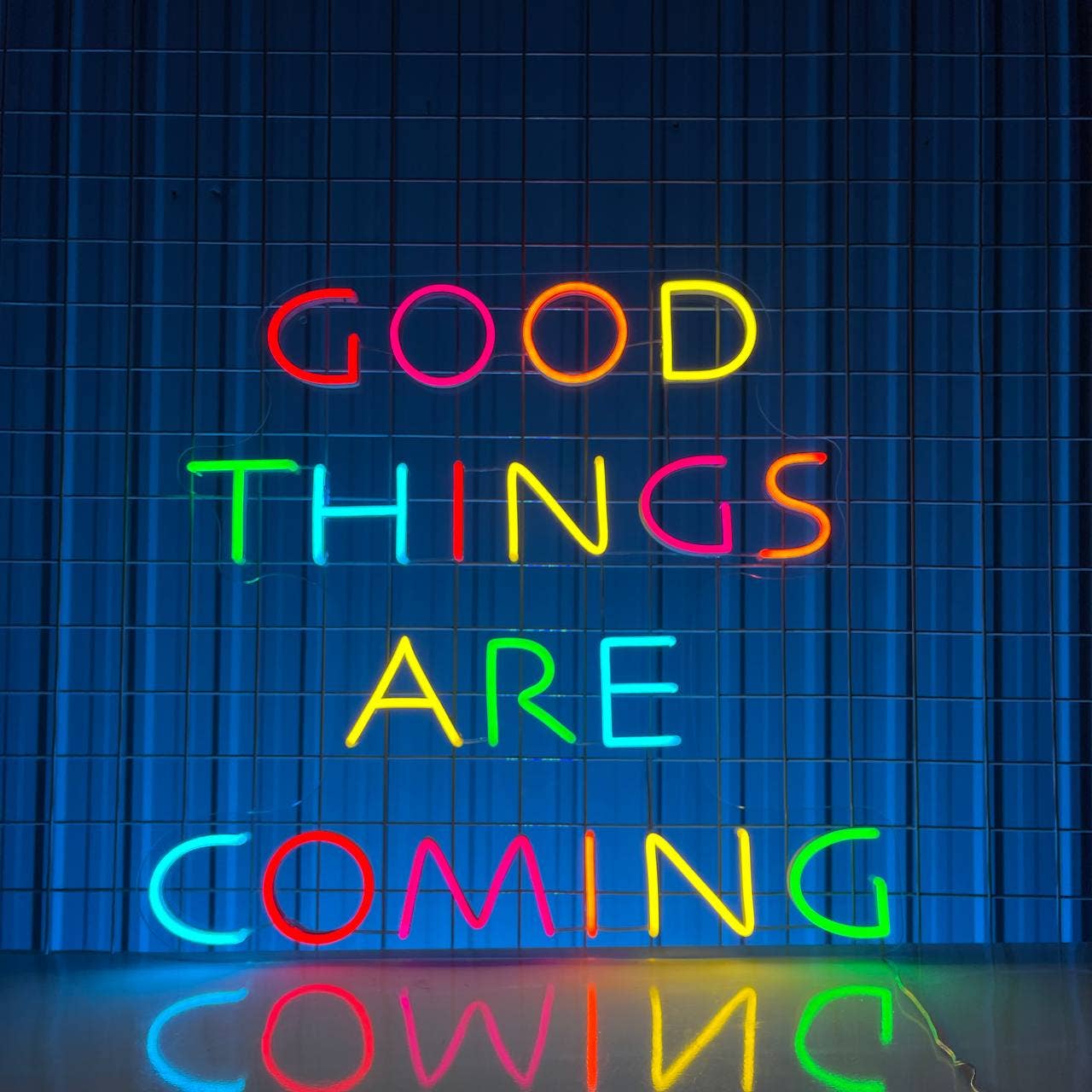 Good Things Are Coming Neon Sign Motivation Quote Wall Decor